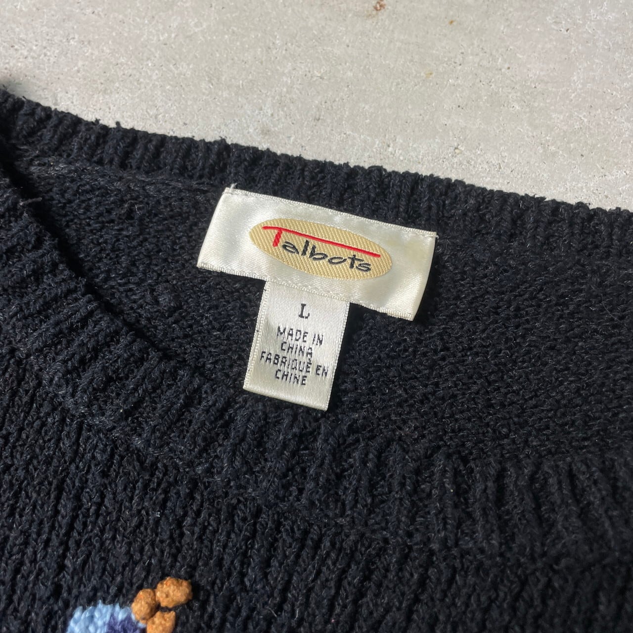 エスカーダ 90's ヴィンテージ ビーズ刺繍 ウール タートルネックニット 黒 ヴィヴィアンウエストウッド レッドレーベルVivienne Westwood Red
