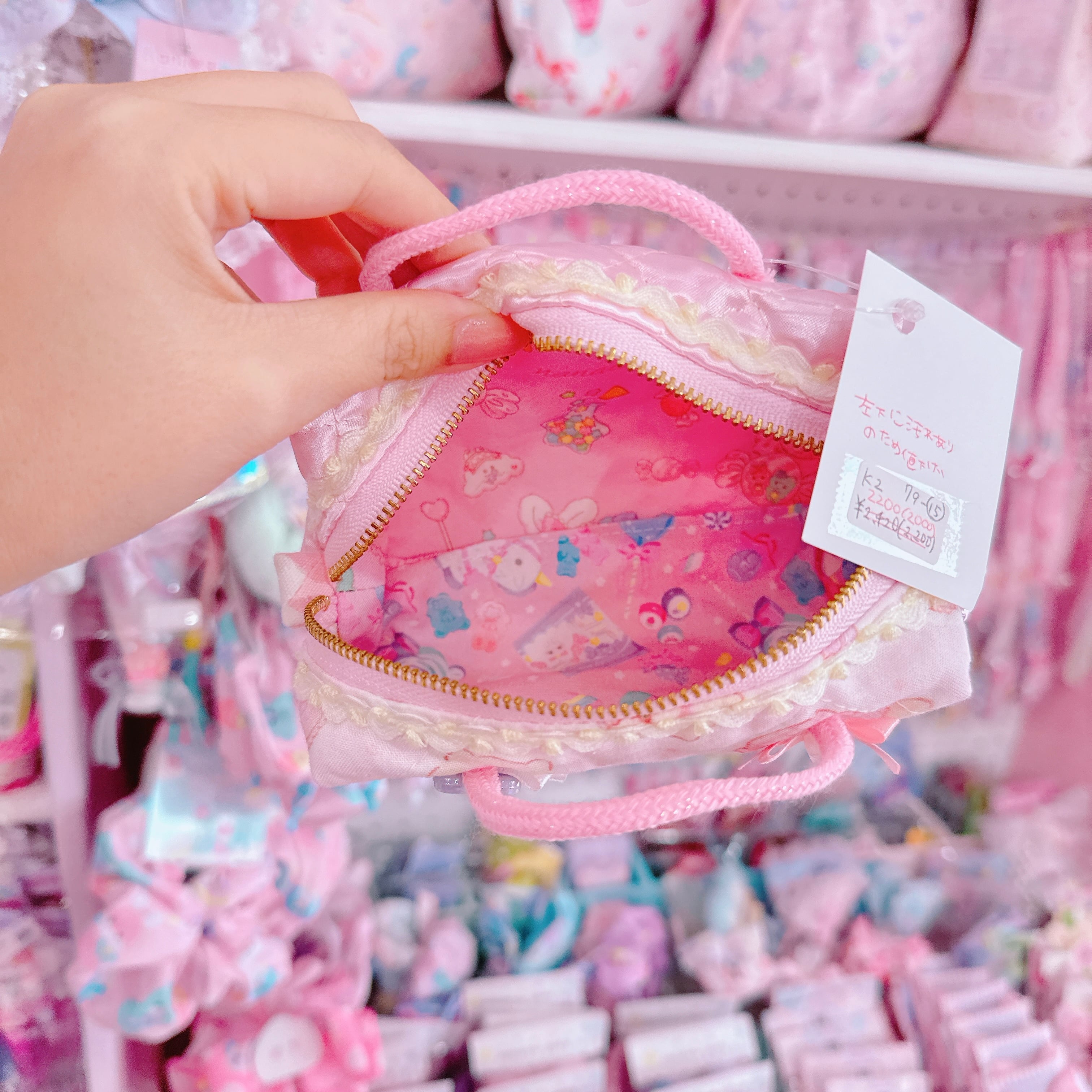 【K2】79-15ミニボストンバッグ風ポーチ(B品値下げ)