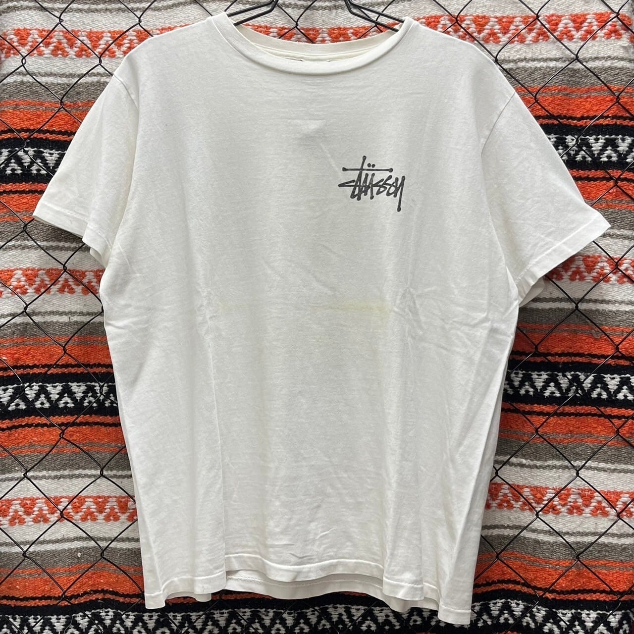 90s USA製 STUSSY ステューシー Tシャツ 半袖 ドラゴン 紺タグ バック