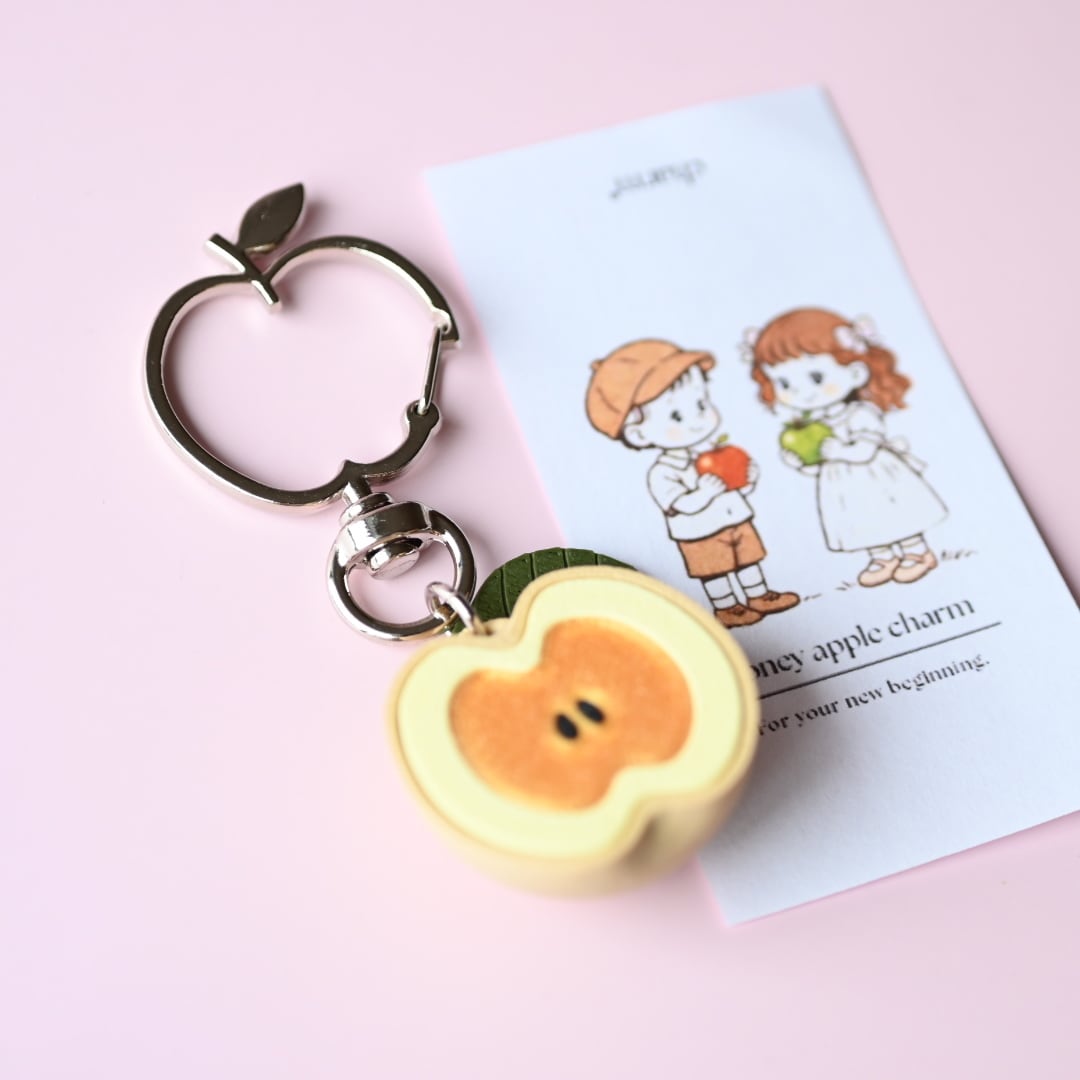 オリジナル商品【黄りんご×シルバー】蜜りんごチャーム | ponpon*