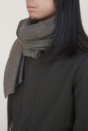 Wool stole (charcoal)