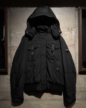 【Caka】“PEUTEREY” Military Detail Loose Hooded Jacket