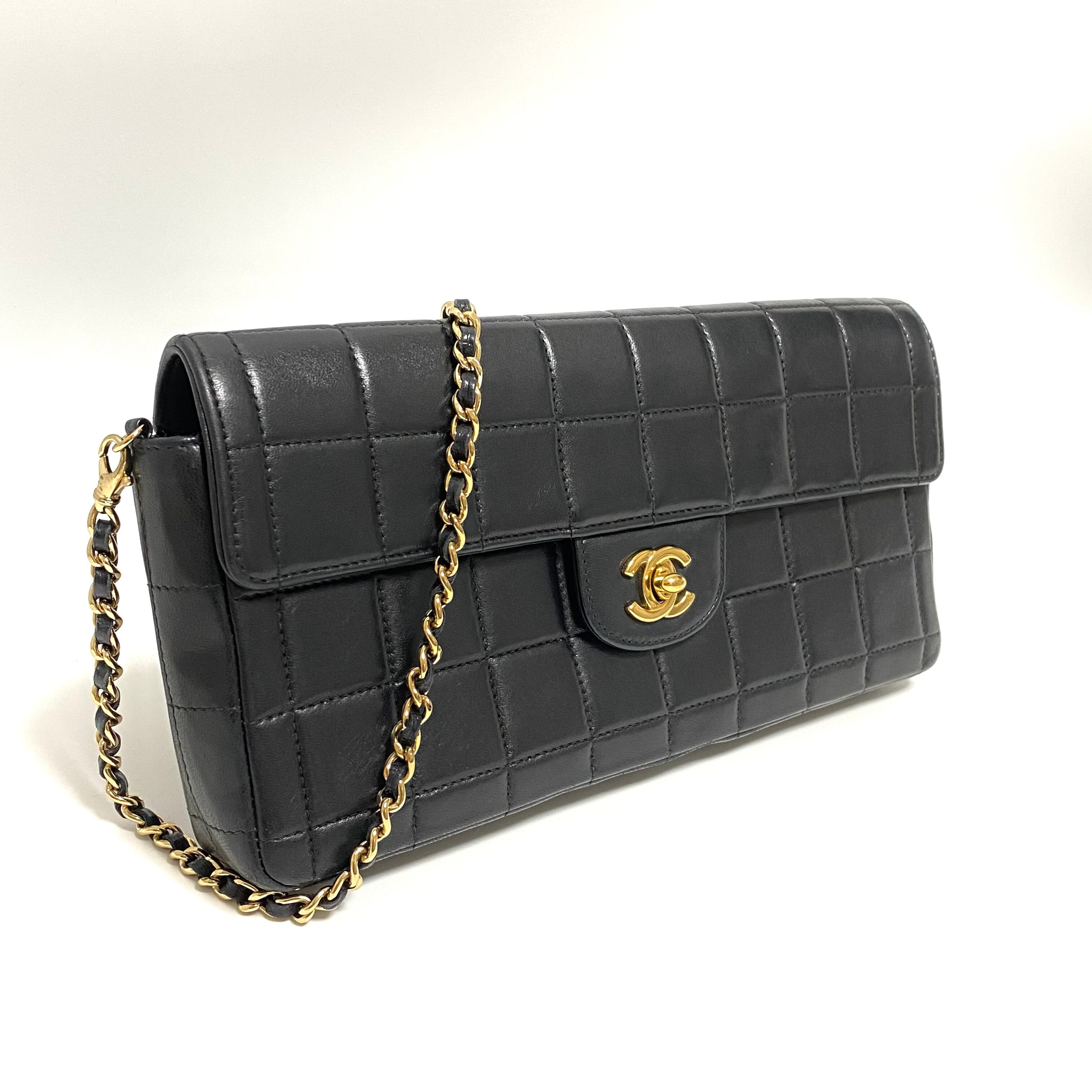 CHANEL シャネル チョコバー ショルダーバッグ ブラック 11346-202309