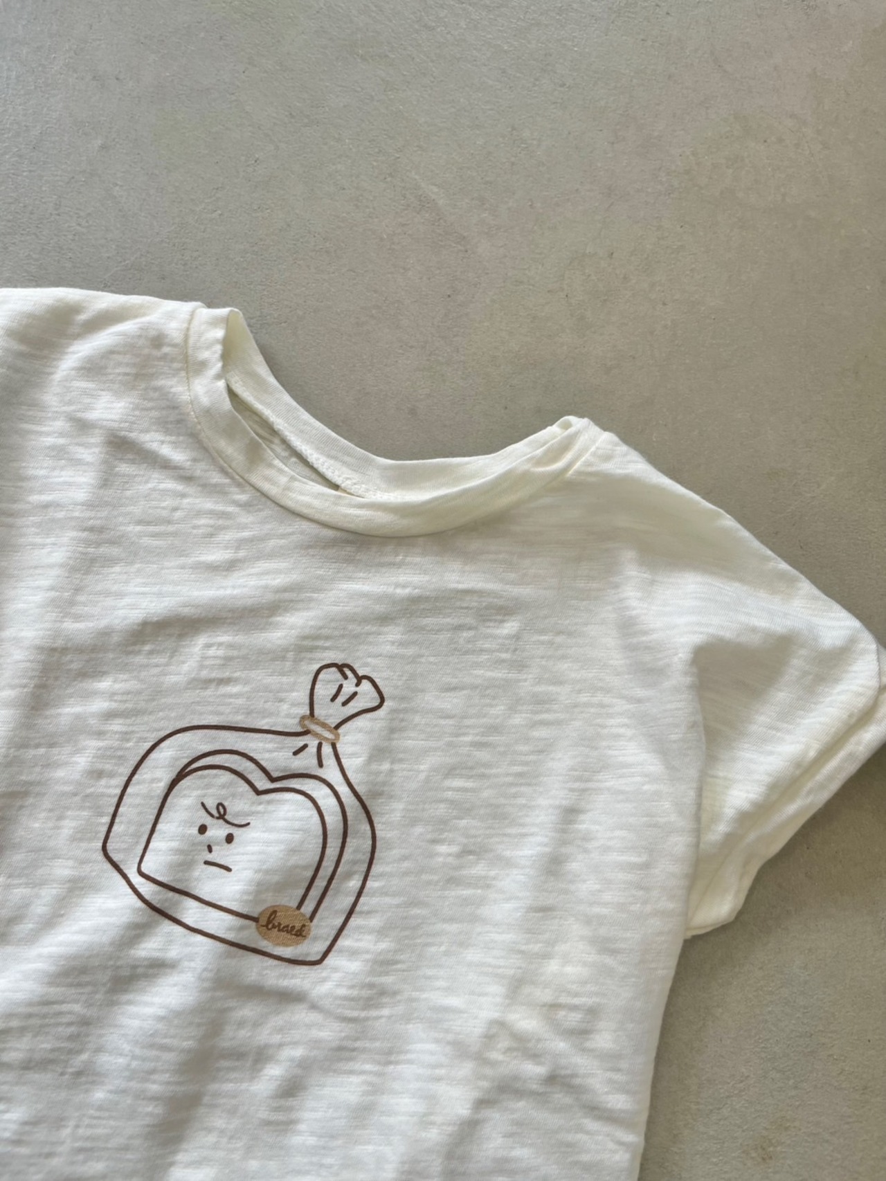 【I-bang】ブレッド Tシャツ アイボリー 110~130cm - 2