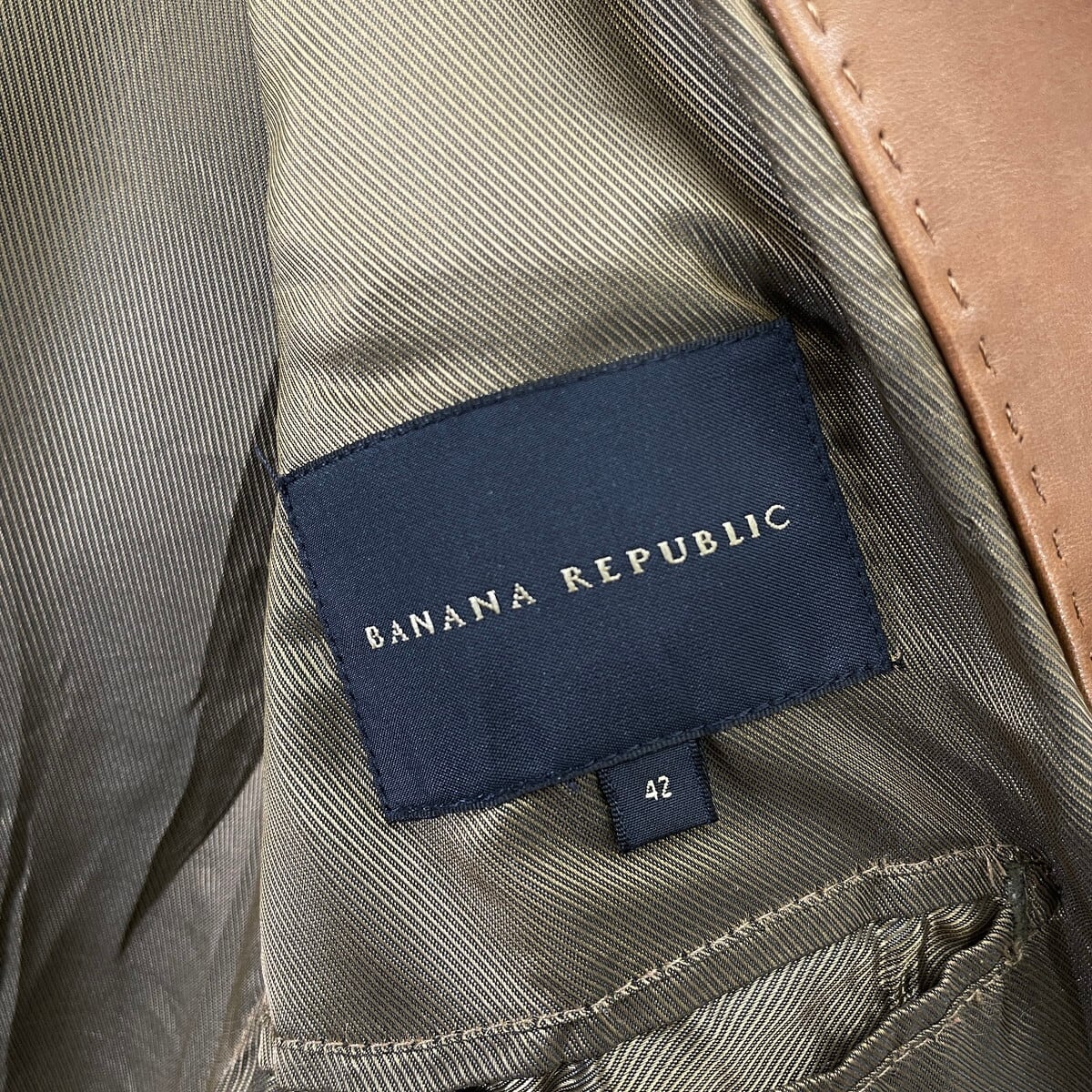 BANANA REPUBLIC バナナリパブリック レザー テーラードジャケット
