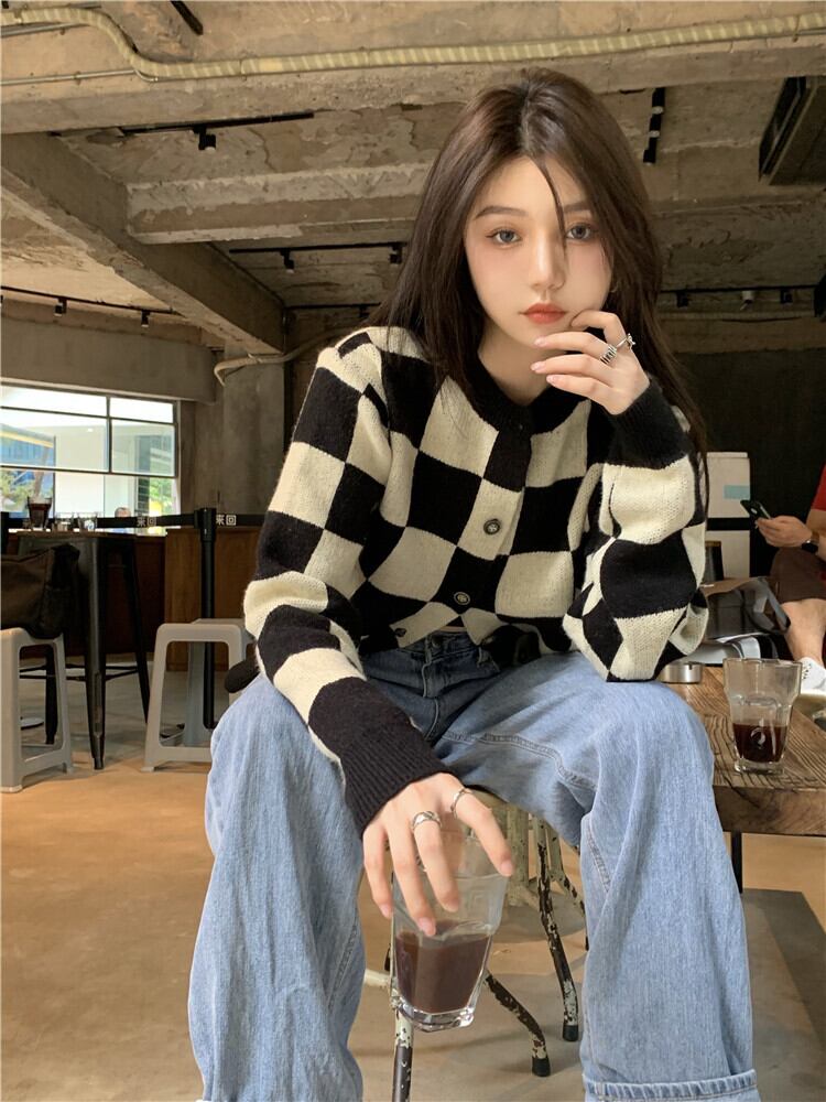 スタイルニットカーディガンオータム薄手セーター コート トップス ロング 秋物 モンロー65766793436