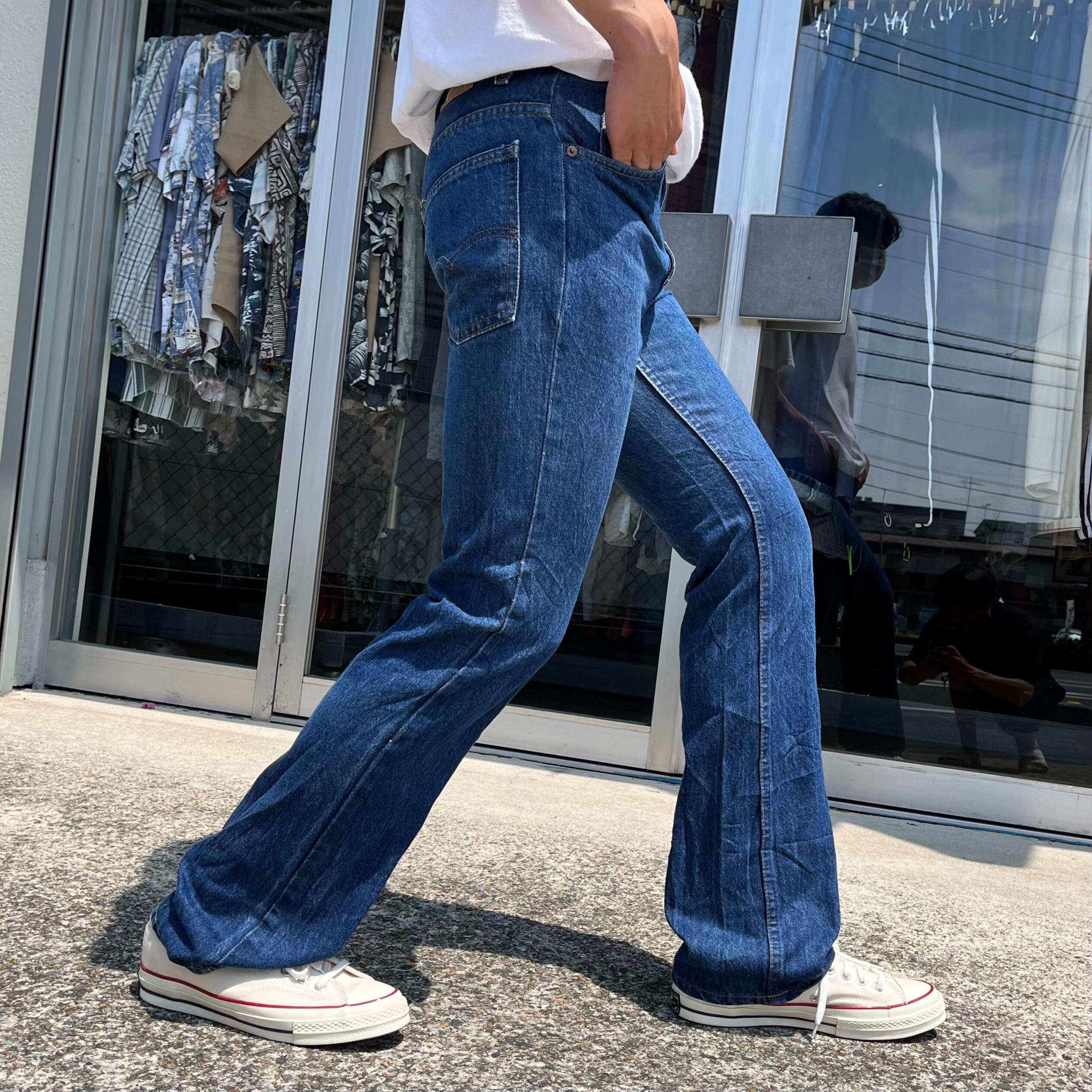 Levis 517 フレア インディゴ 濃紺 デニム-