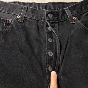 美品 36×30 Levi’s 501-0660 USA 00年 サルファーブラックデニムパンツ リーバイス