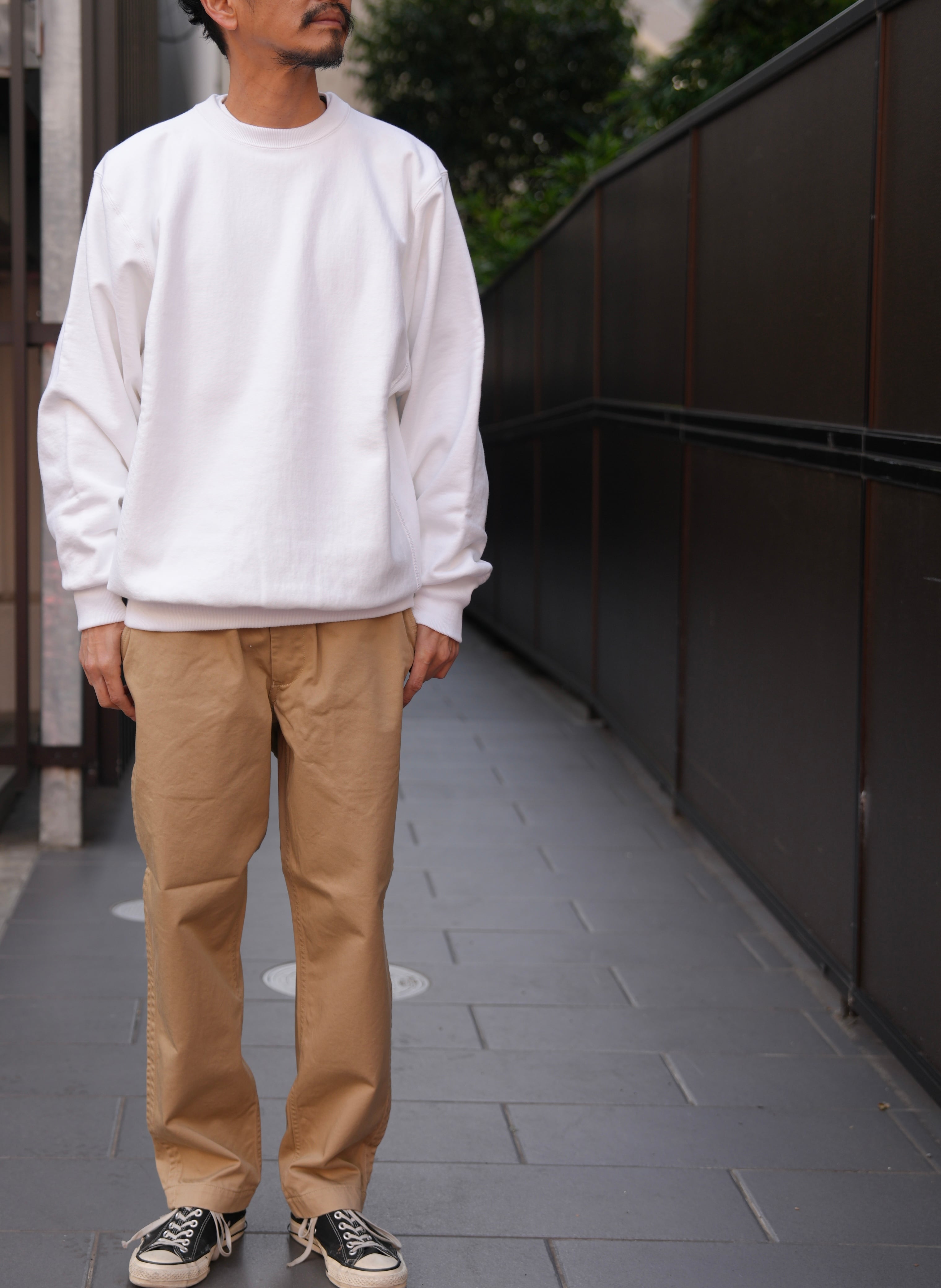 ​TUKI / ツキ | COTTON JUMPER コットンテリー クルーネック プルオーバー スウェット | 4 | ホワイト | メンズ TUKI(ツキ) / cotton jumper/-WHITE-(0186) | Signs