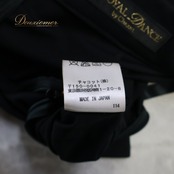社交ダンス 衣装 スカート ブラック系 チャコットロイヤルダンス Chacott ROYAL DANCE 黒 無地 シンプル レッスン 練習 上品 ストレッチ 伸縮 日本製 シック オールブラック ダンス衣装