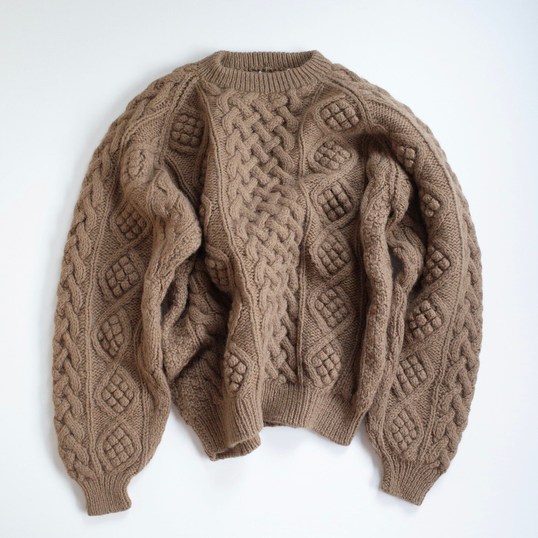Brown fishermans sweater