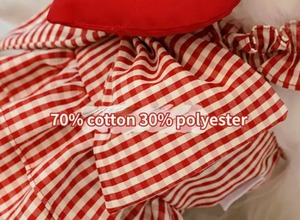 ハート❤︎チェックワンピース❤︎　2XS〜XL（送料180円）