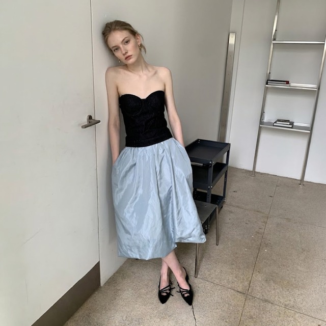 Balloon volume skirt A00178
