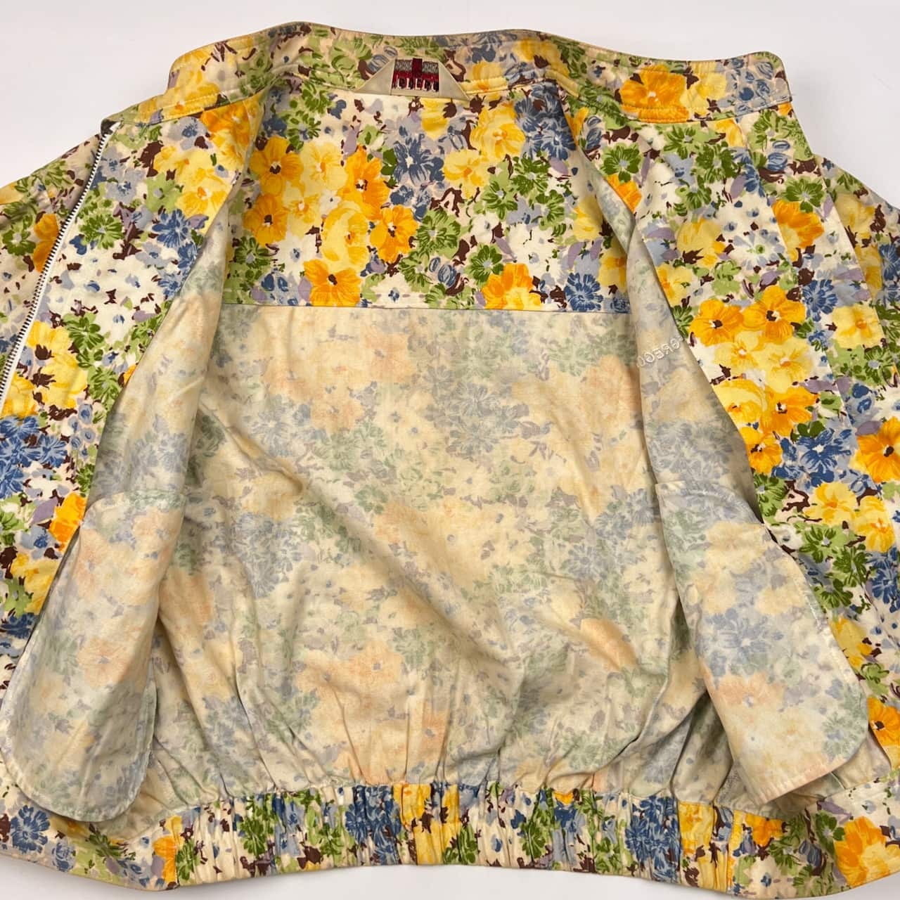 90s McGREGOR マックレガー 花柄 総柄  比翼 ジャケット ジャンパー M/マルチ レディース ビンテージ