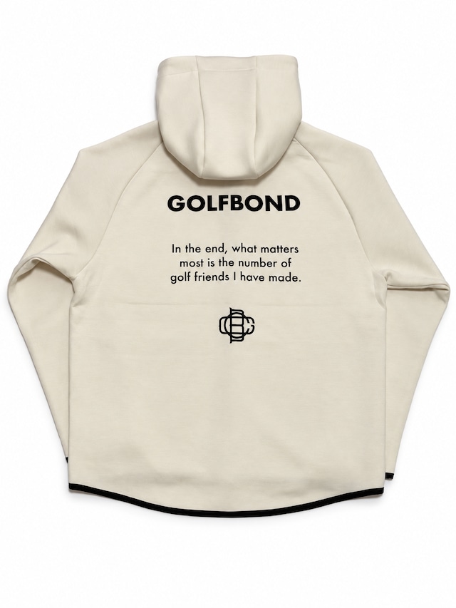 IN THE END  TECK ZIP HOODIE O.WHITE【PRE ORDER】
