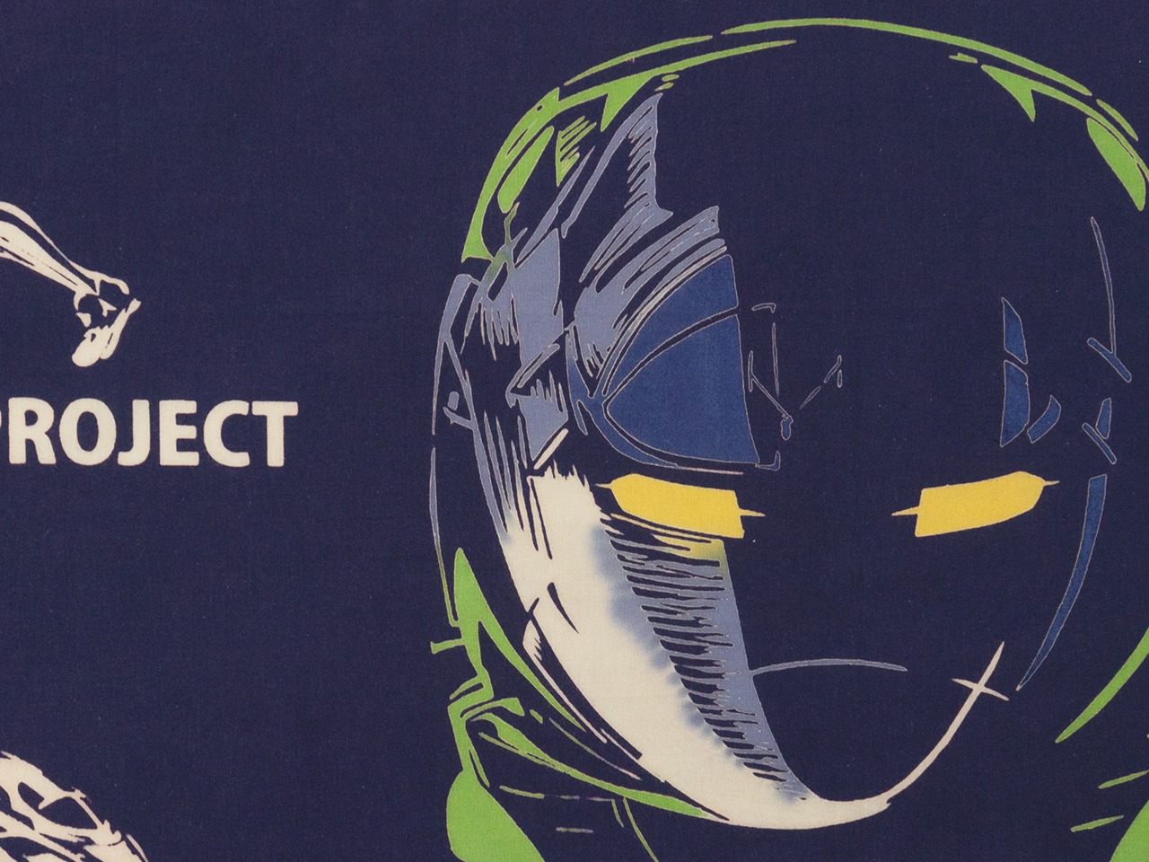 手ぬぐい　Rumi Rock  500 TYPE EVA PROJECT 本染め注染手拭い　[D83]