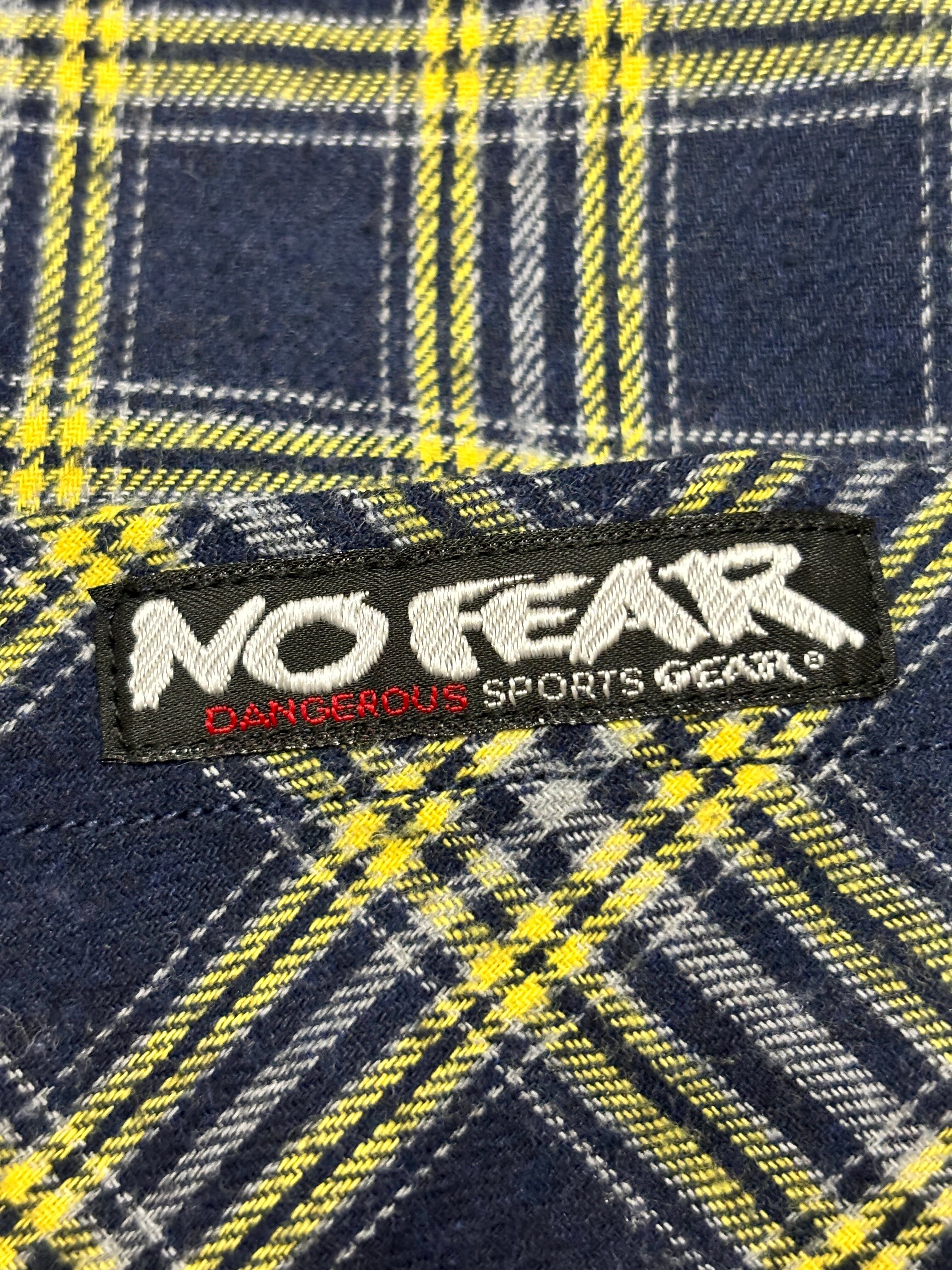 NO FEAR/Check Flannel Shirt/M-L相当/フード付きネルシャツ NO FEAR/Check Flannel Shirt/M-L相当/フード付きネルシャツ