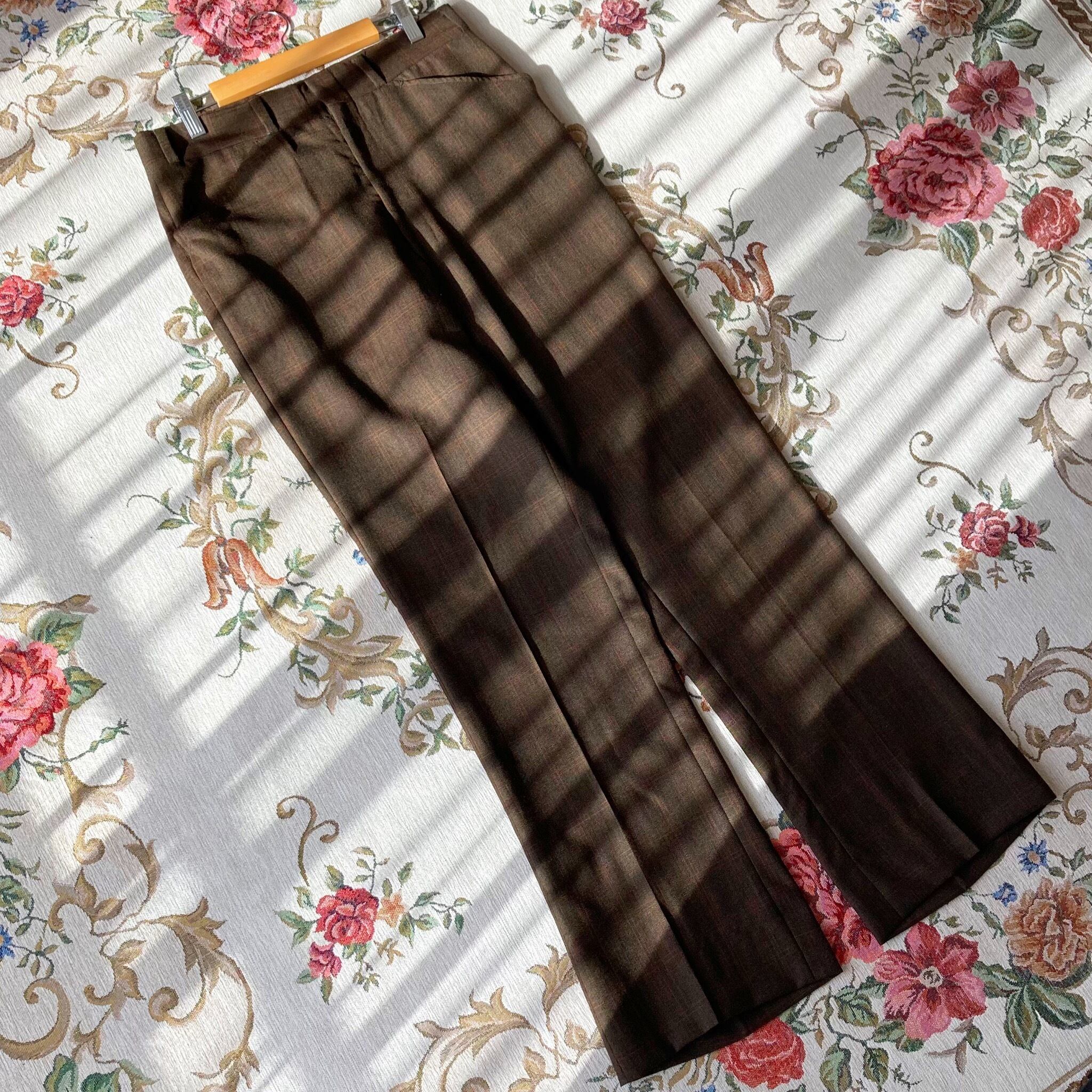 70's-80's vintage check pants