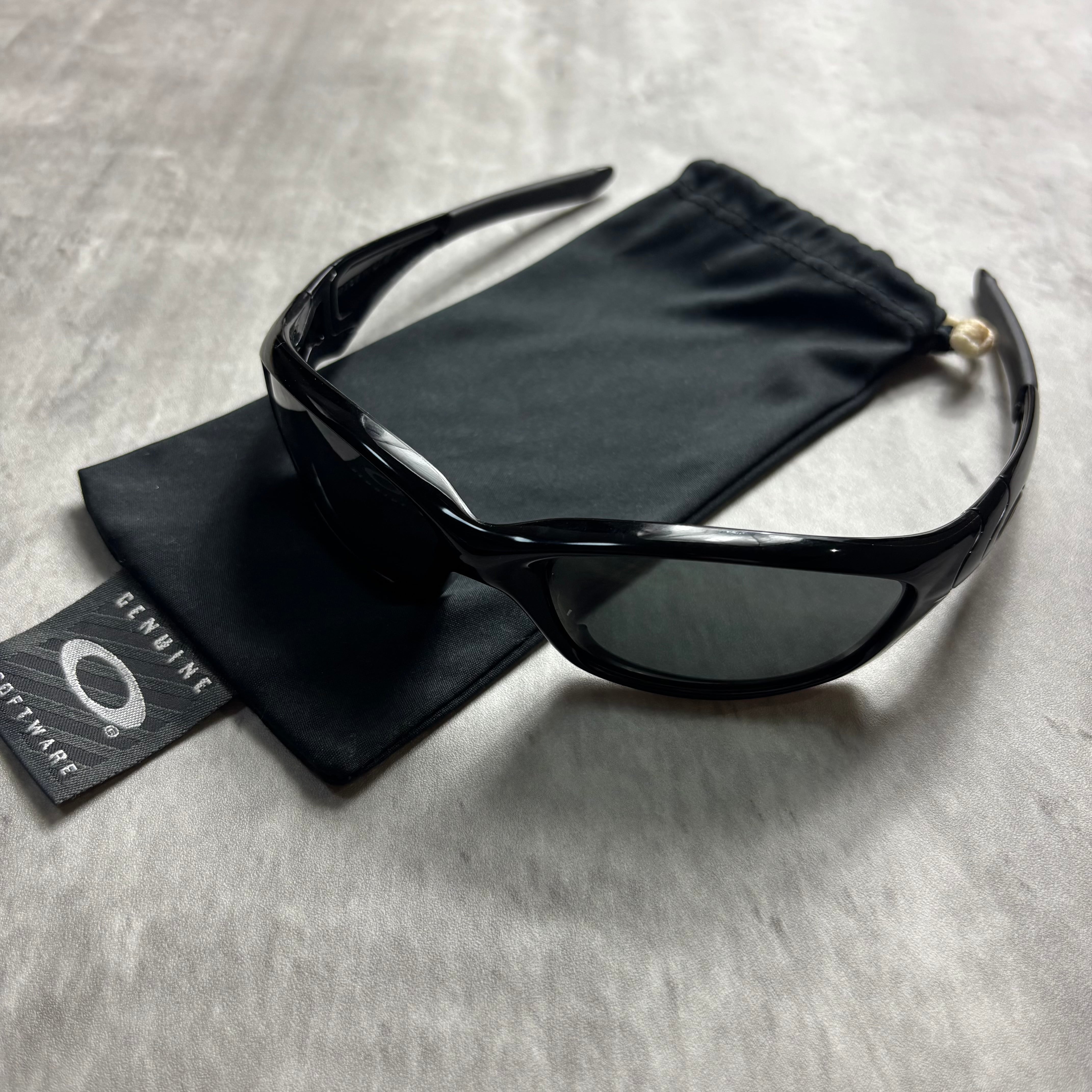 00s OAKLEY STRAIGHT JACKETスポーツサングラス ブラック 00s OAKLEY 