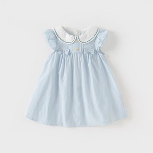 【70-140cm】Dave & Bella全3色襟付きノースリーブフレアワンピース