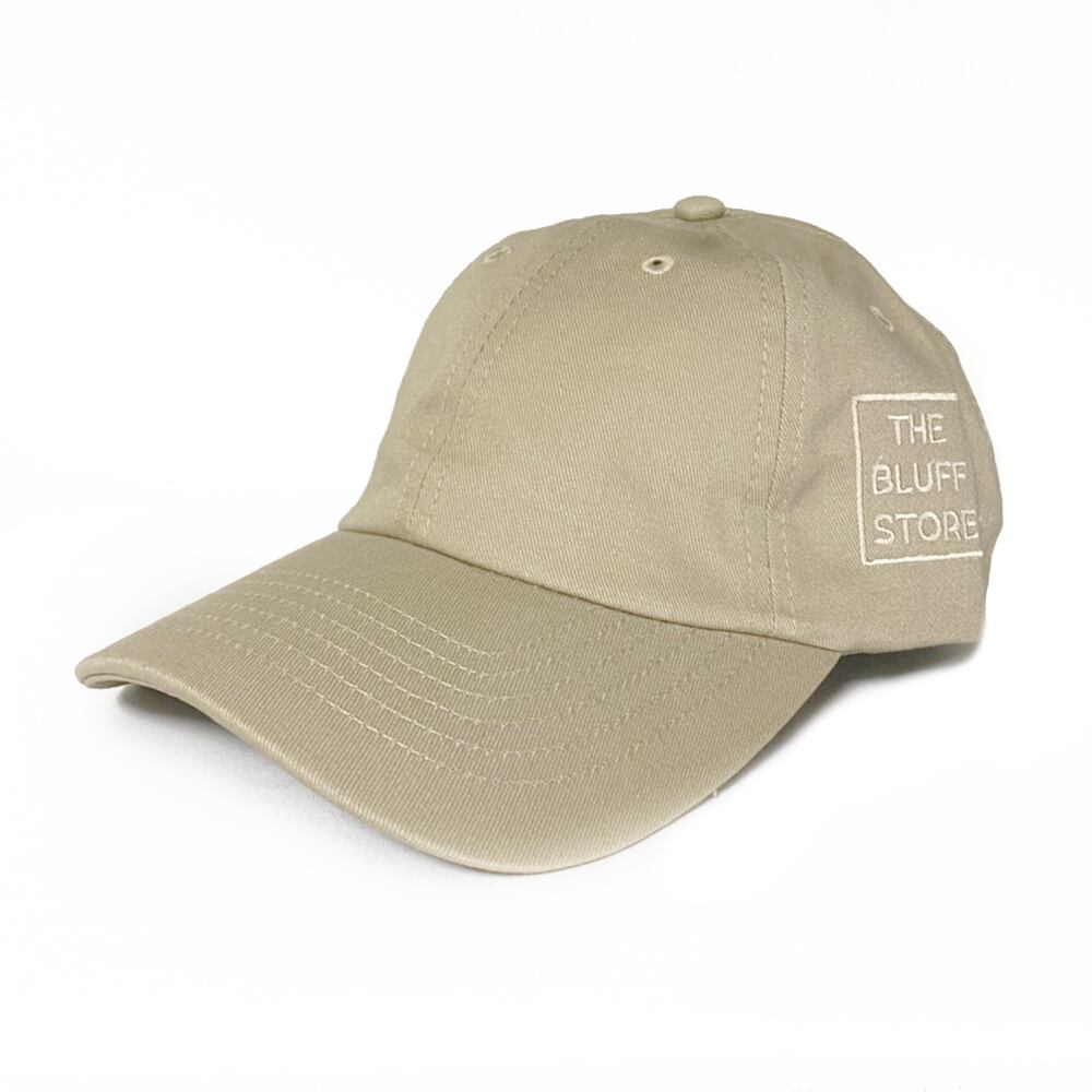 EMBROIDERY LOW CAP （Beige） [ THE BLUFF STORE ®]