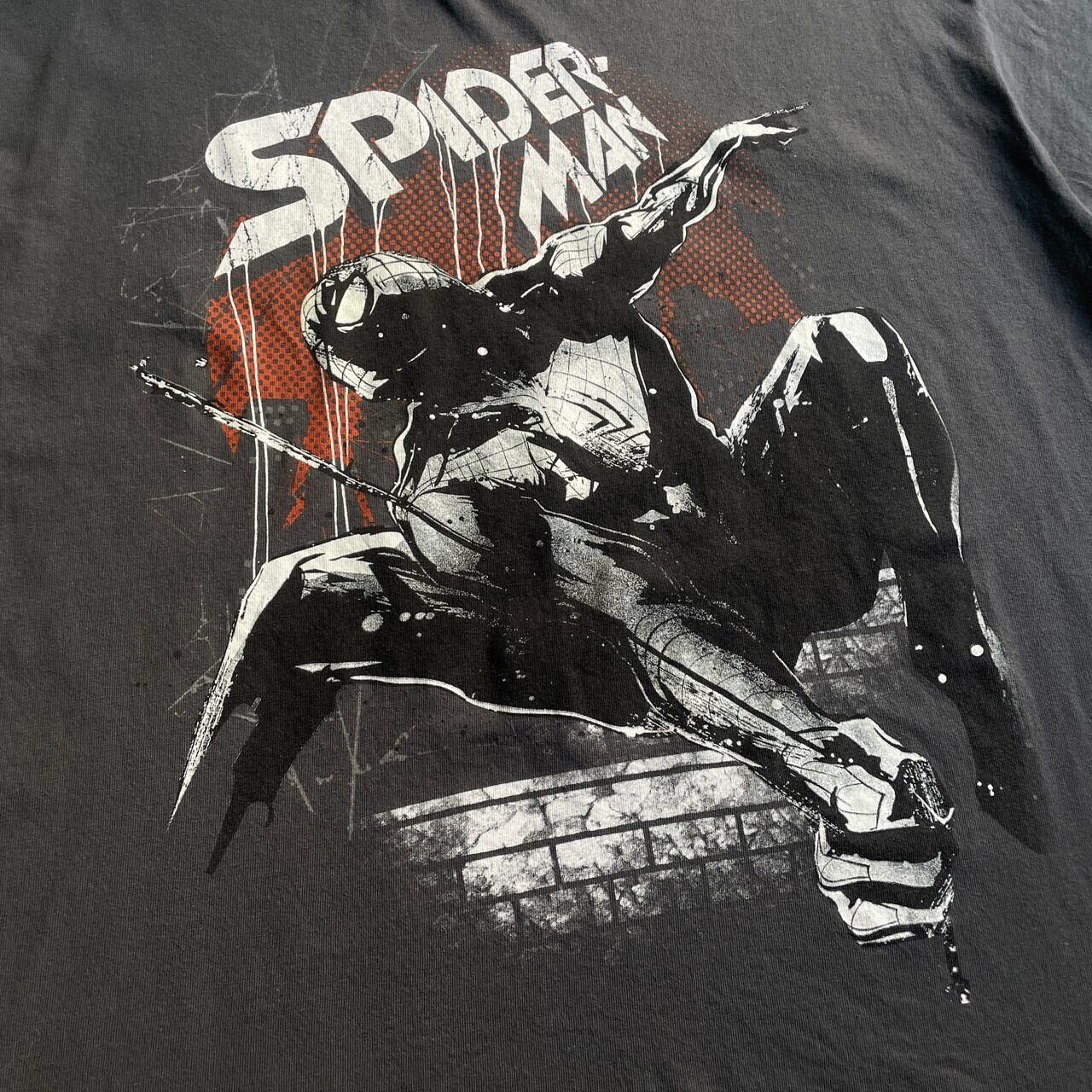 THE AMAZING SPIDER-MAN アメイジングスパイダーマン キャラクタープリントTシャツ メンズL 古着 MARVEL マーベル 映画  ヒーロー ムービー コミック アメコミ グレー 灰色【Tシャツ】 | cave 古着屋【公式】古着通販サイト