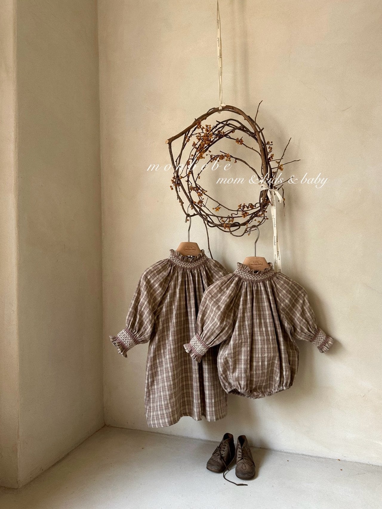 【即納】monbebe / マドレーヌチェックスーツ