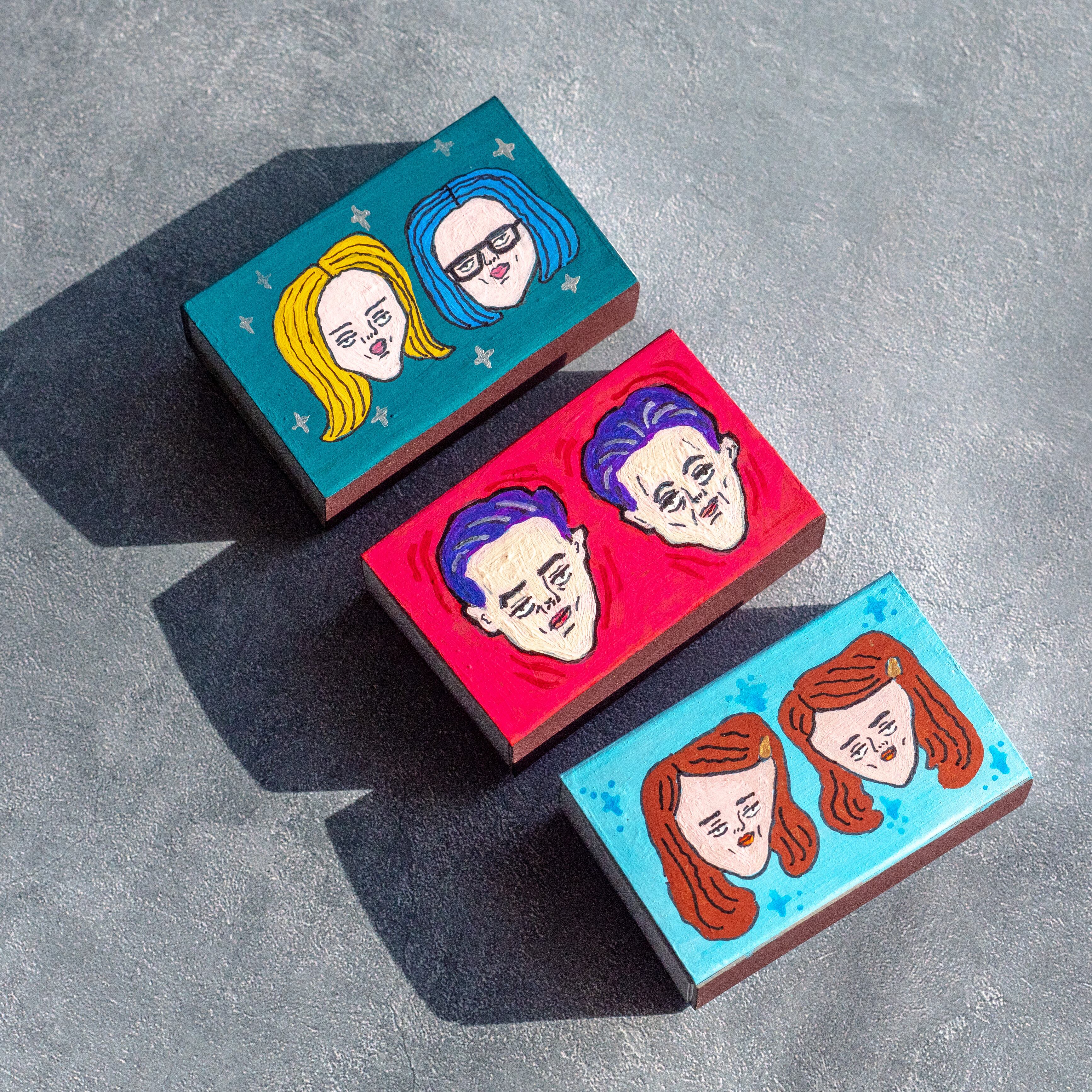 TWINS】原画マッチ箱＜ミニアート＞ | ASAMIYA KAORI /アサミヤカオリ