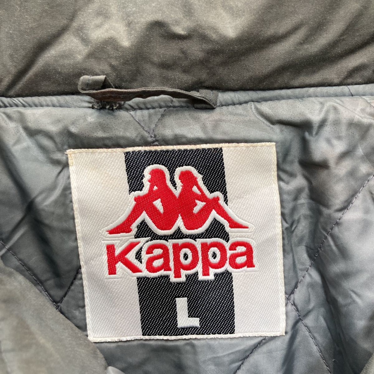 kappa ナイロンジャケット L グレー カッパ ウィンドブレーカー ジップ 
