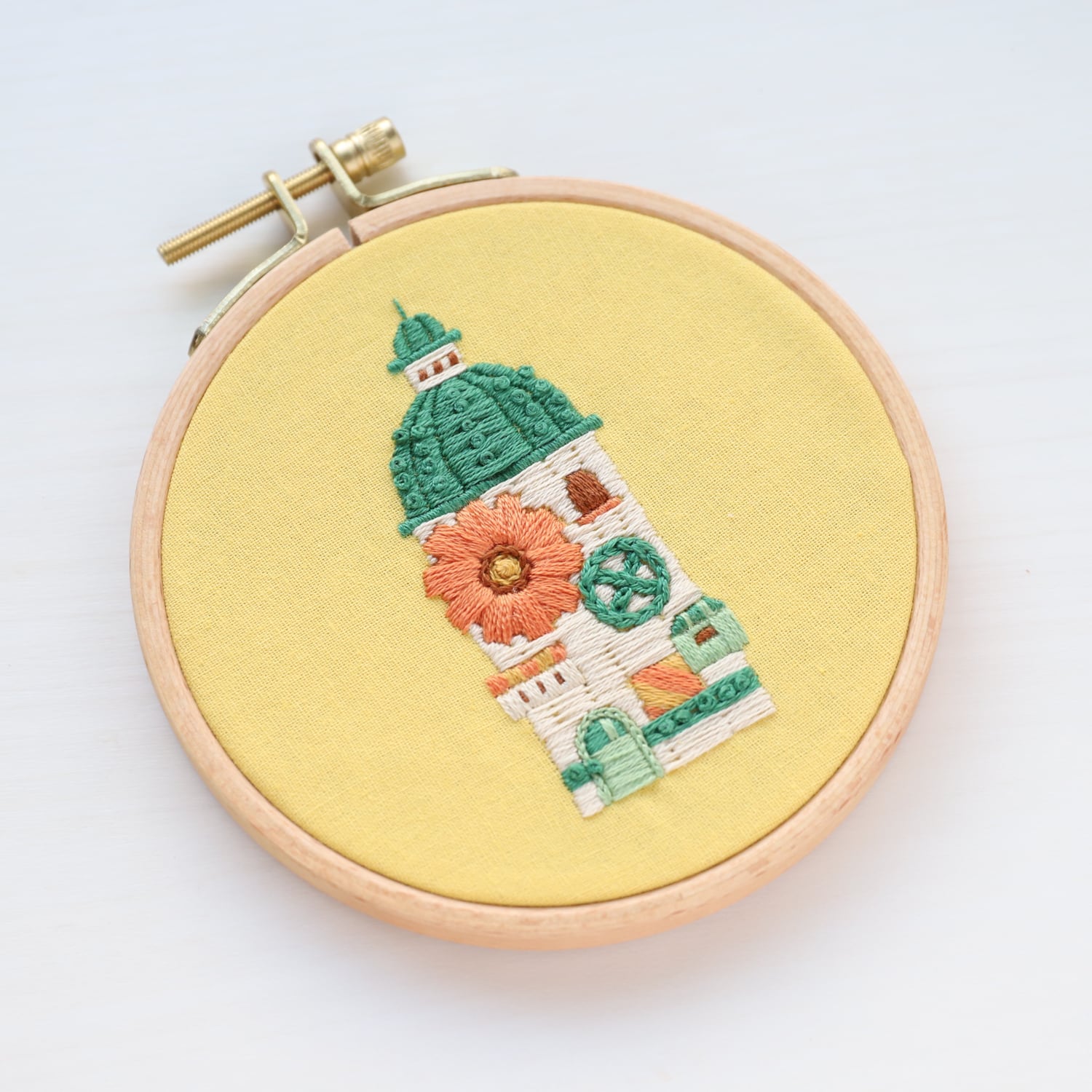刺繍キット 屋根裏部屋のネズミの王国より「おもちゃ屋さん《歯車トイ