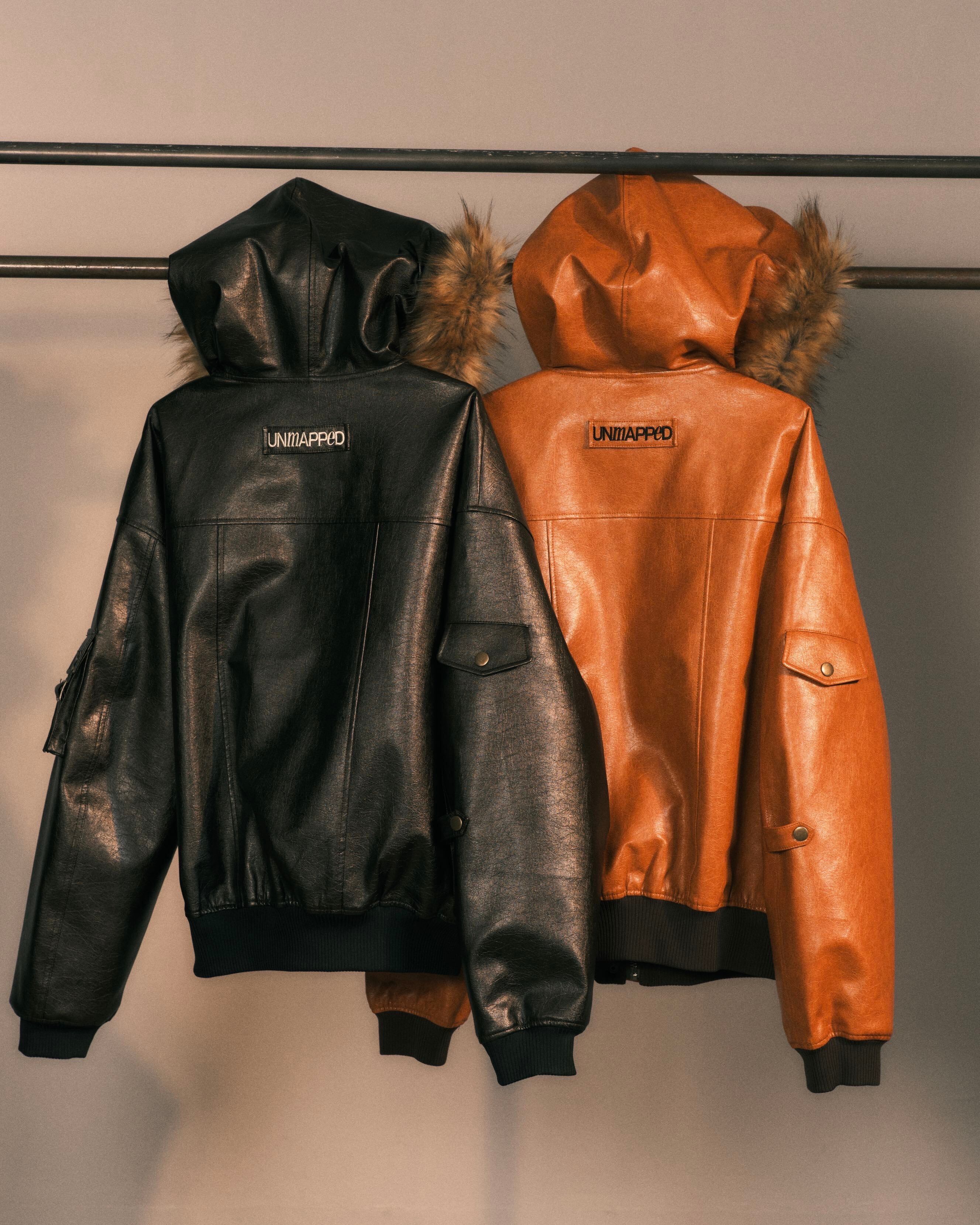 ジャケット・アウター UNMAPPED Frostage leather jacket / brn Frostage leather jacket / org | UNMAPPED