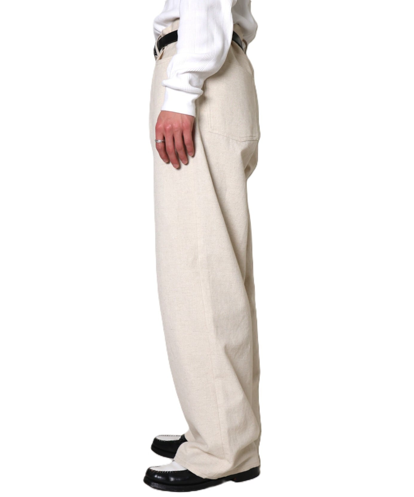 UNUSED / UW1192 WIDE GLITTER PANTS (BEIGE) | AfterSchool (アフター