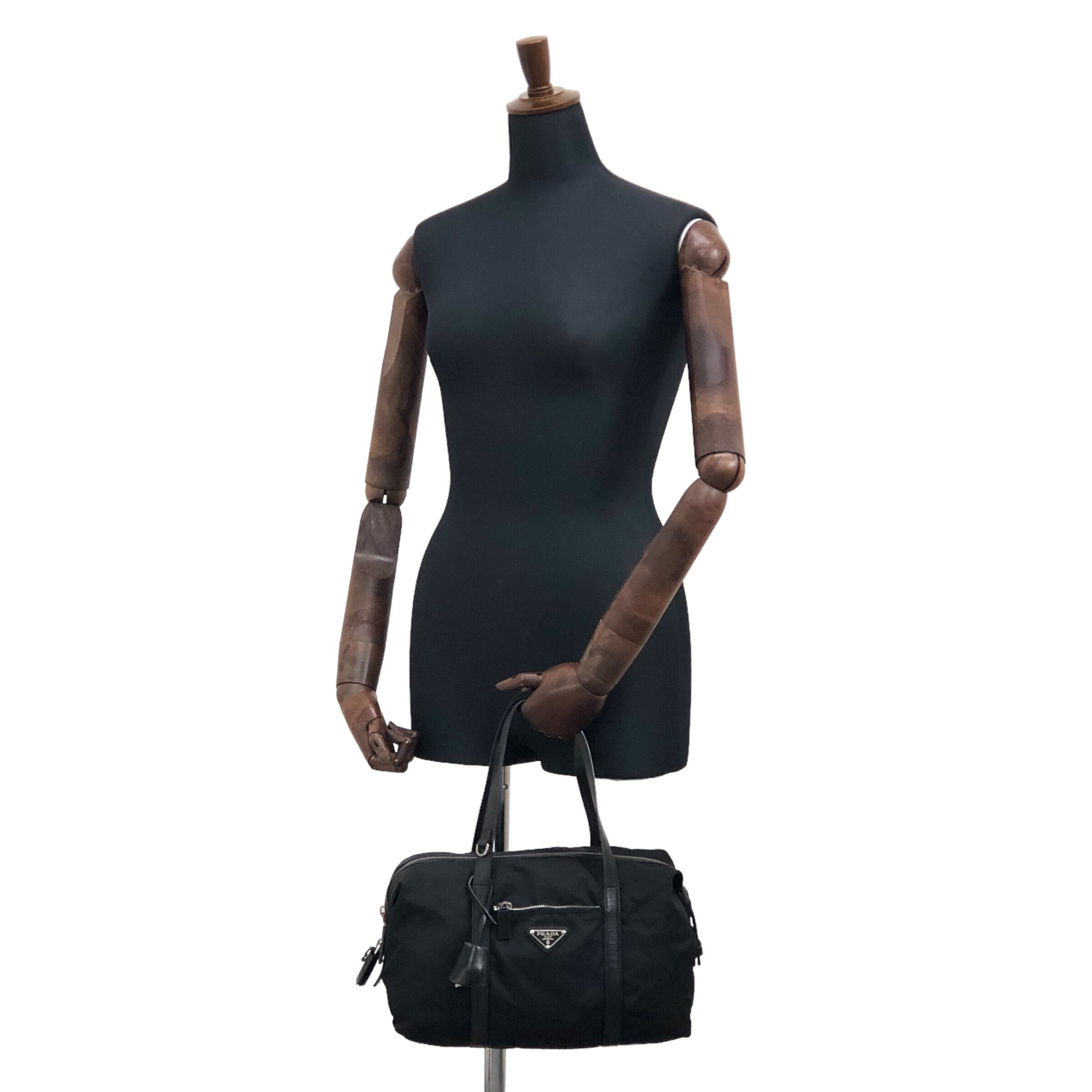 PRADA プラダ ハンドバッグ ブラック トライアングルロゴ ナイロン