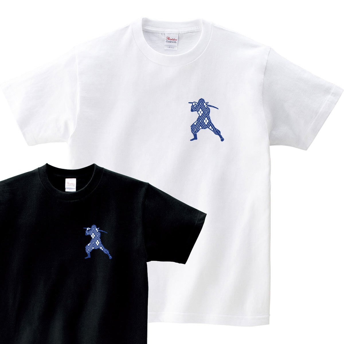 伝統的な和柄模様と和モチーフとのコンビネーション ワンポイント Tシャツ cl32