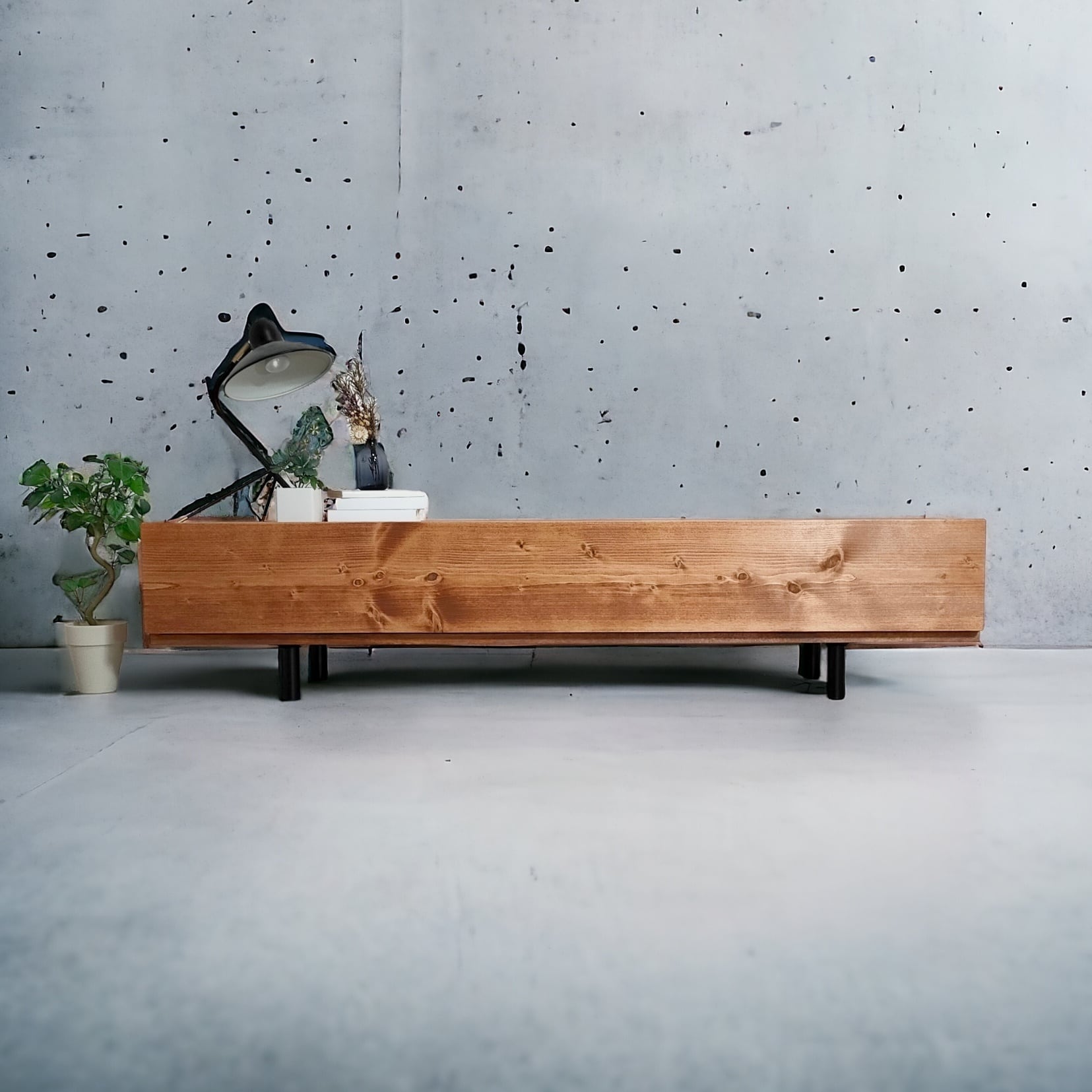 low typeW1390 "teak" iron leg