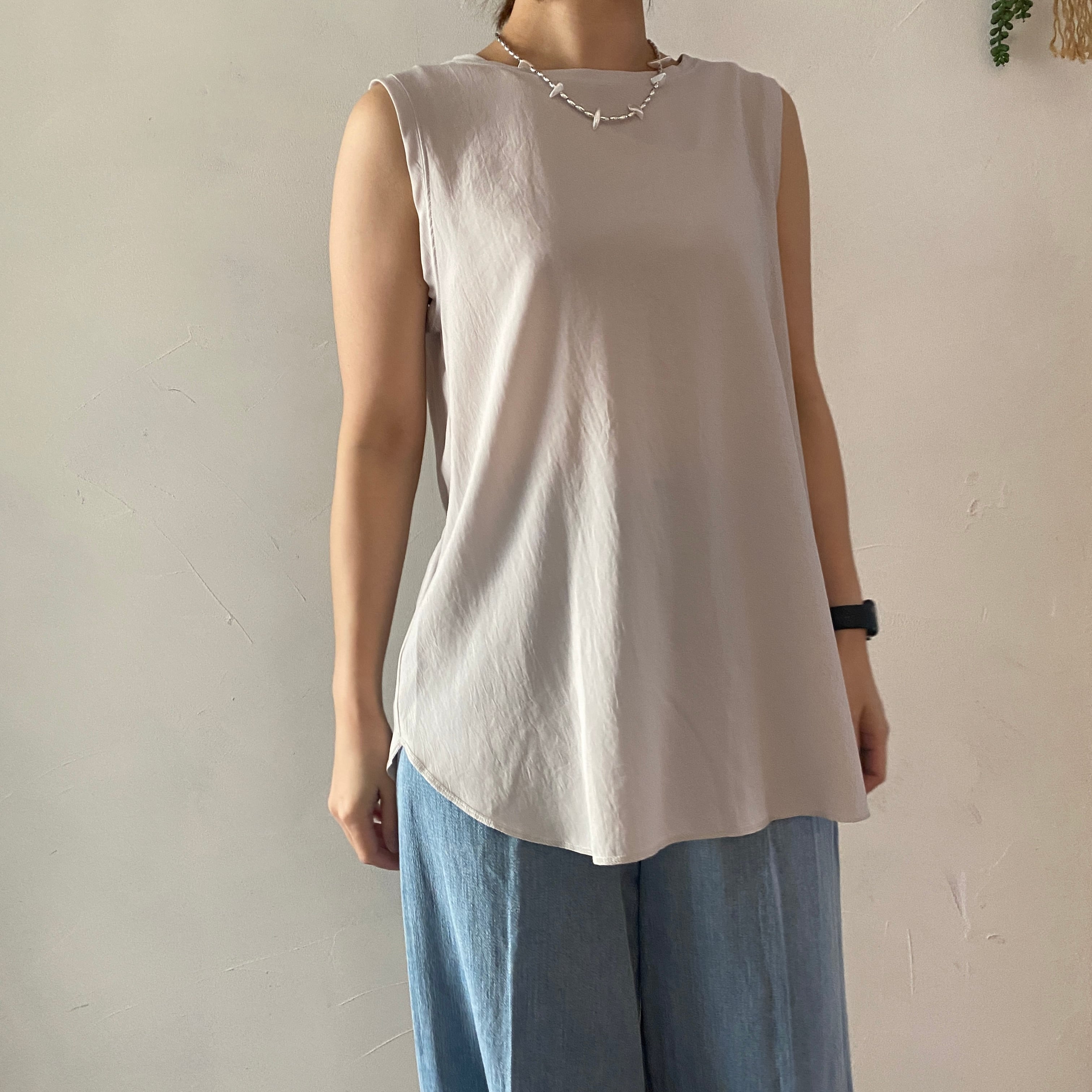 新色追加【dolly-sean/ヤマトドレス】ジョーゼットラウンドヘムタンクトップ　M8522