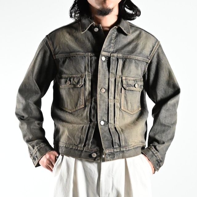 INTERIM / SHABBY VINTAGE  "2ND" SHUTTLE DENIM SIDE PANEL JACKET