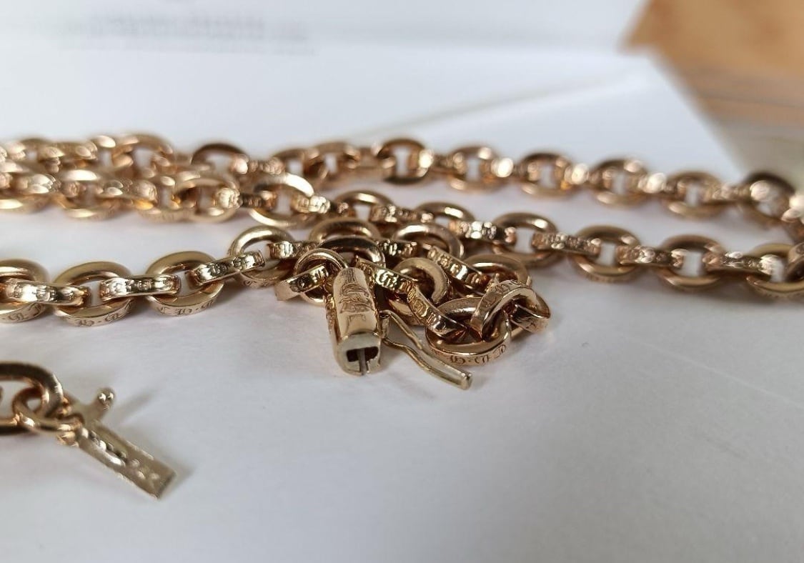 CHROME HEARTS クロムハーツ 22k ペーパーチェーン 20inch ネックレス