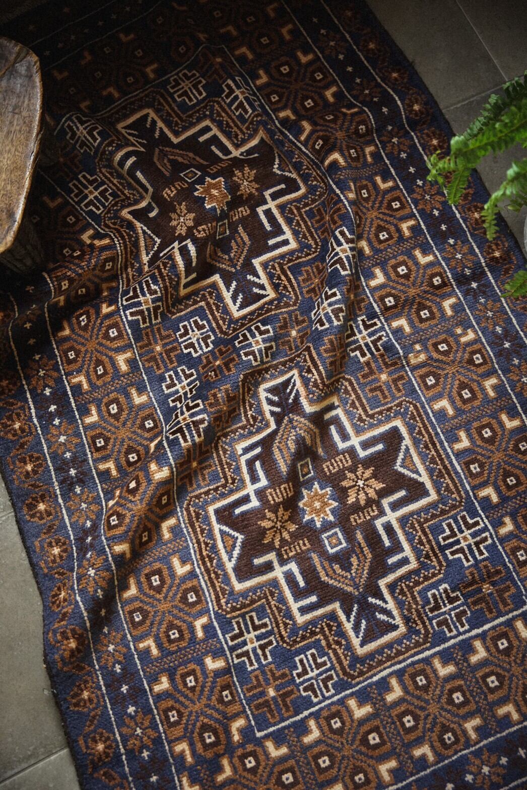 661-Vintage Baluch rug