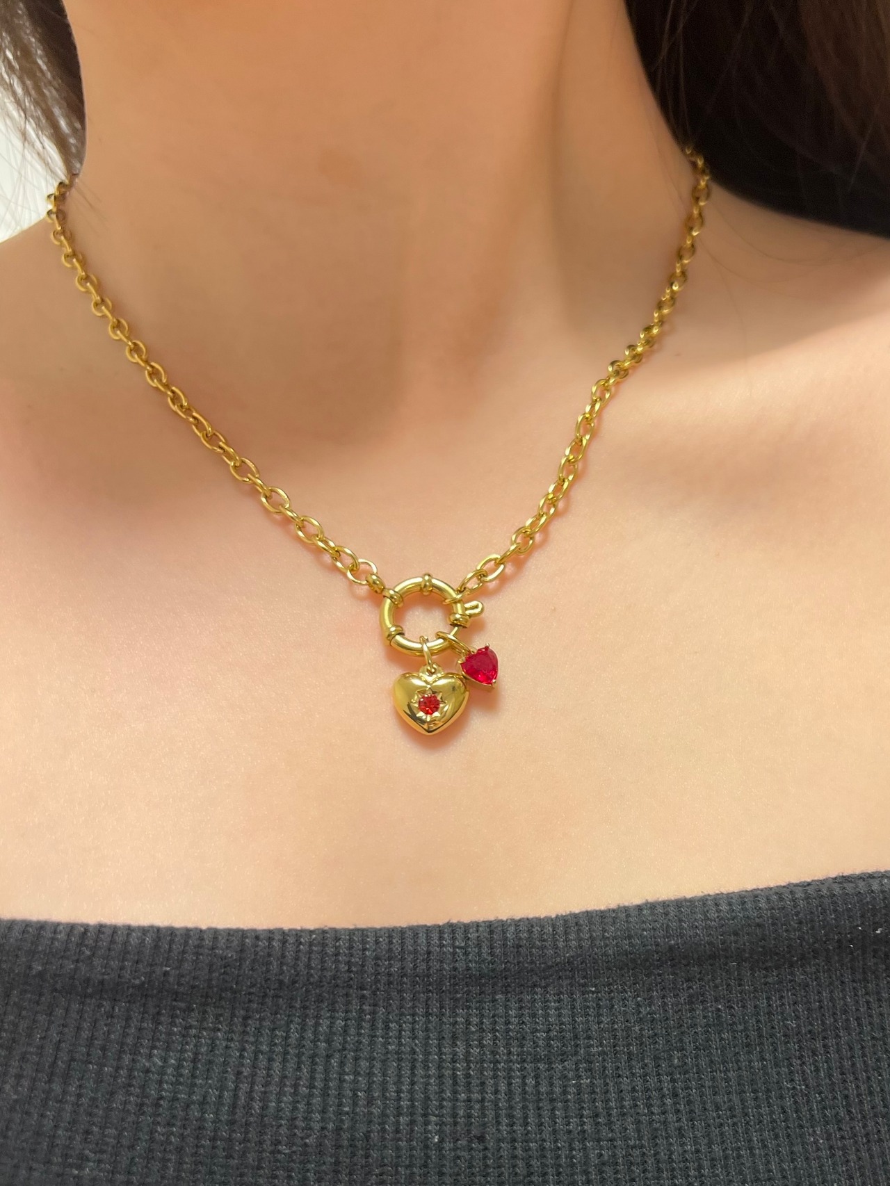 CUSTOM COLOR CHARM NECKLACE