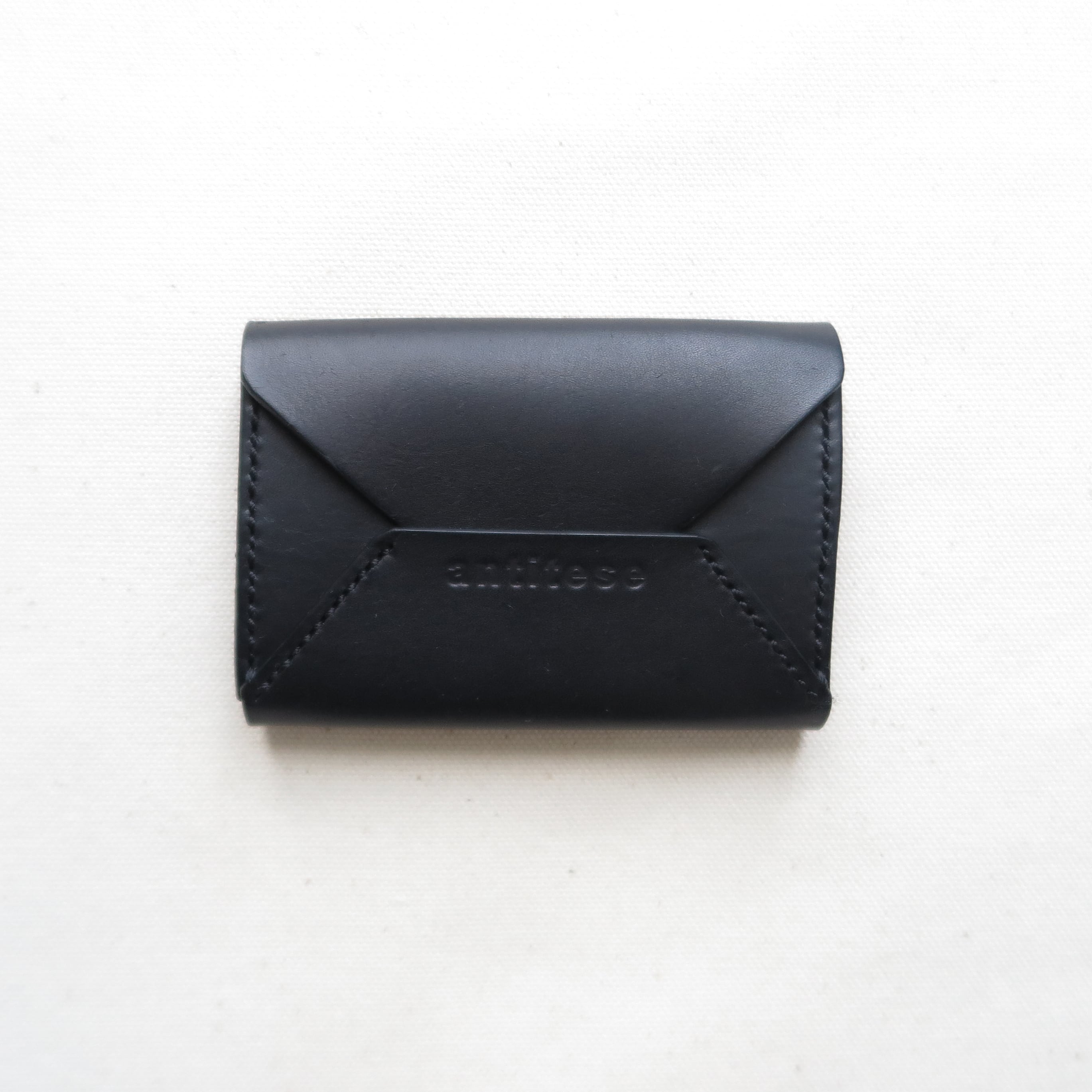 Italian leather Envelope cardcase BLACK