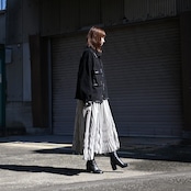 KUON / GANKO別注 Sashiko Kimono Sleeve Cutoff Denim shirt jacket レディースコーディネート