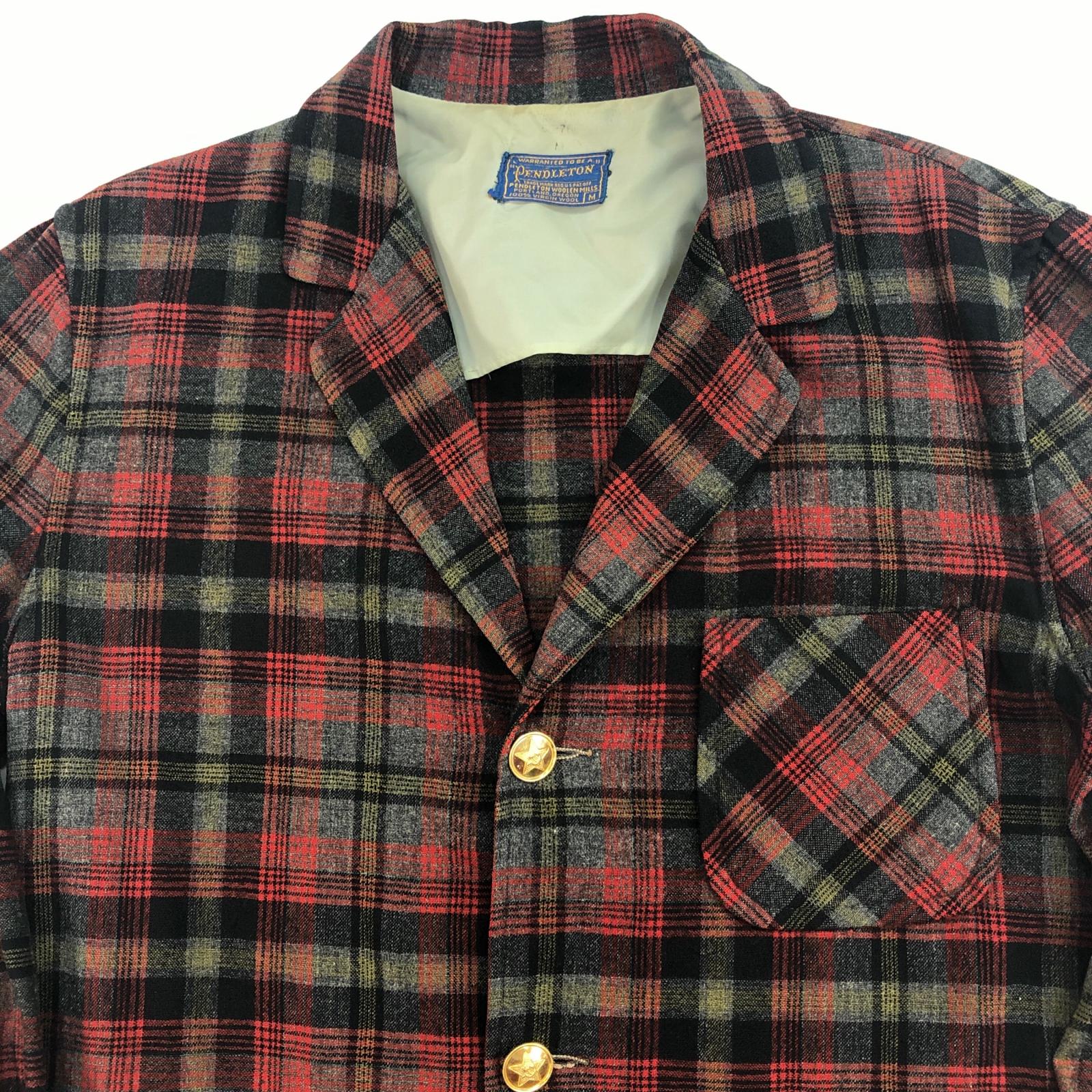 PENDLETON ペンドルトン 50-60年代 USA製 ウールテーラードジャケット