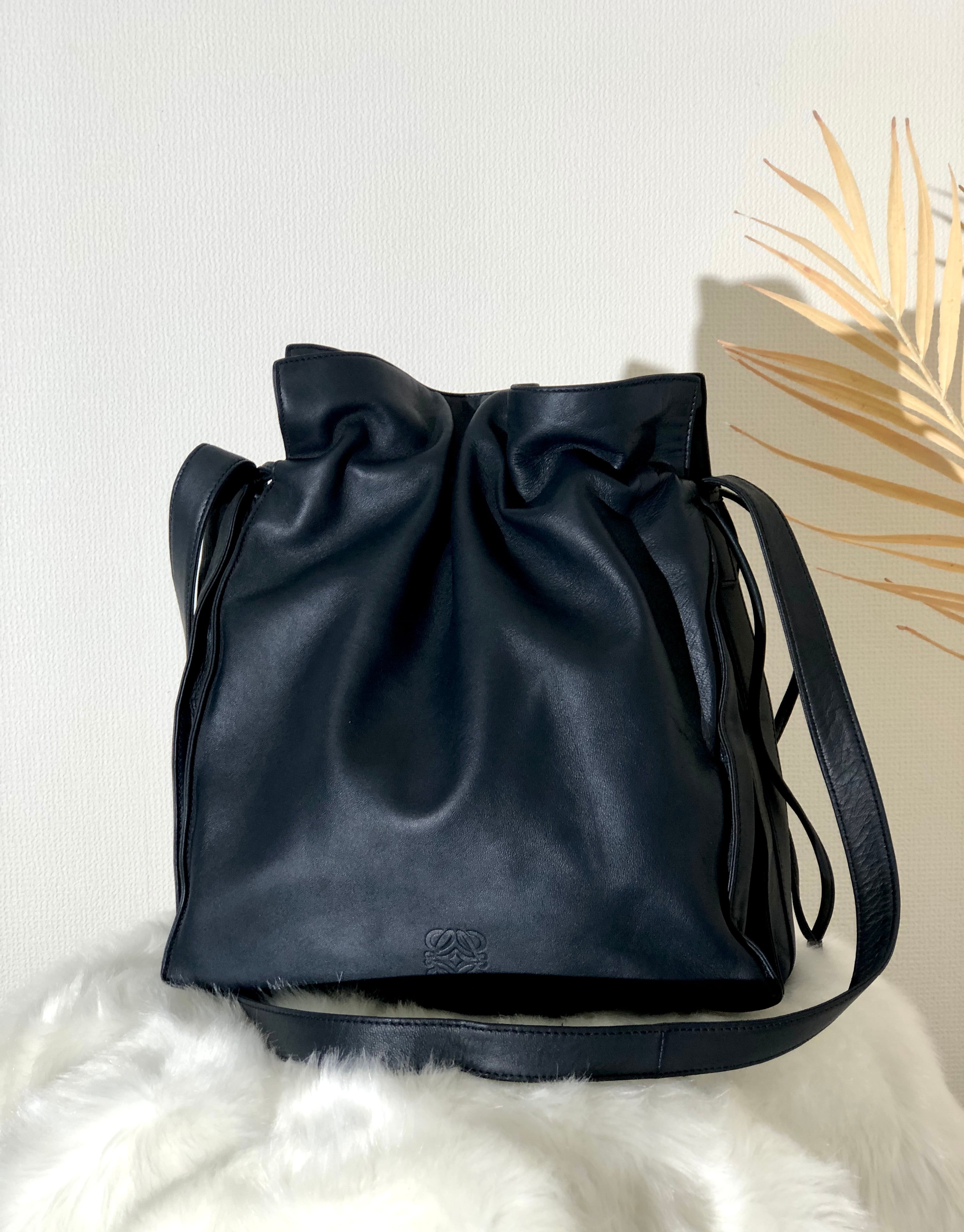 【美品】オールド　LOEWE　ショルダーバッグ　ブラック