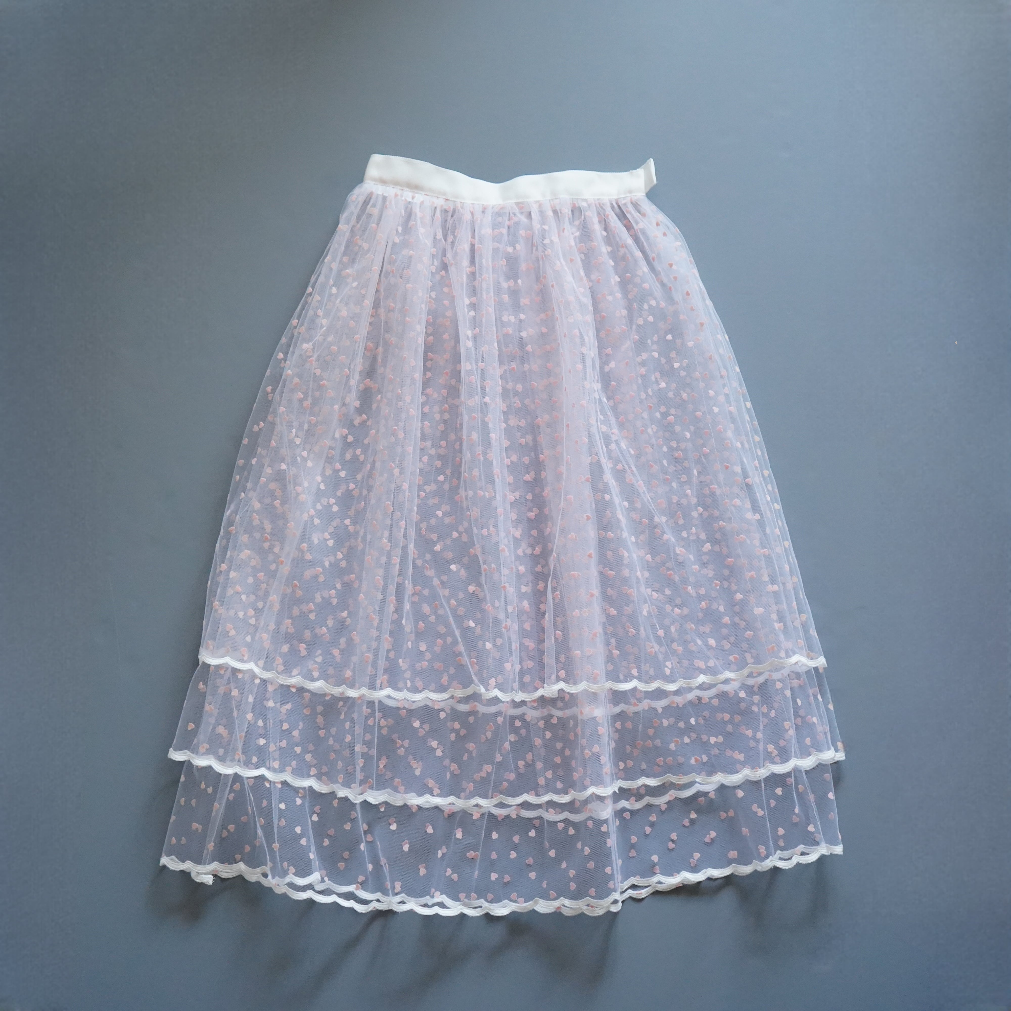 Heart-dot Tulle Over Skirt ハートドットチュールオーバースカート