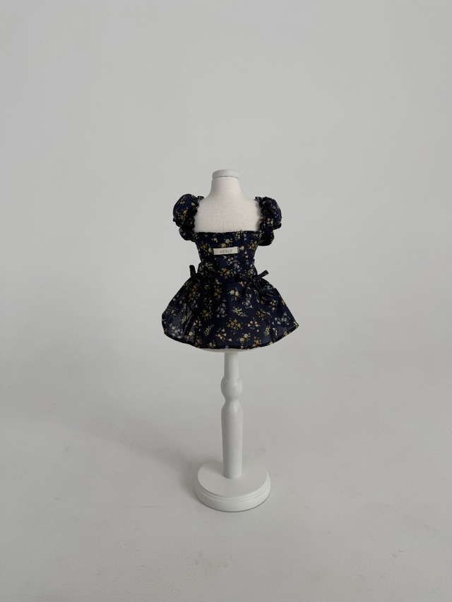 予約  【avely】Liberty Navy Floral Dress