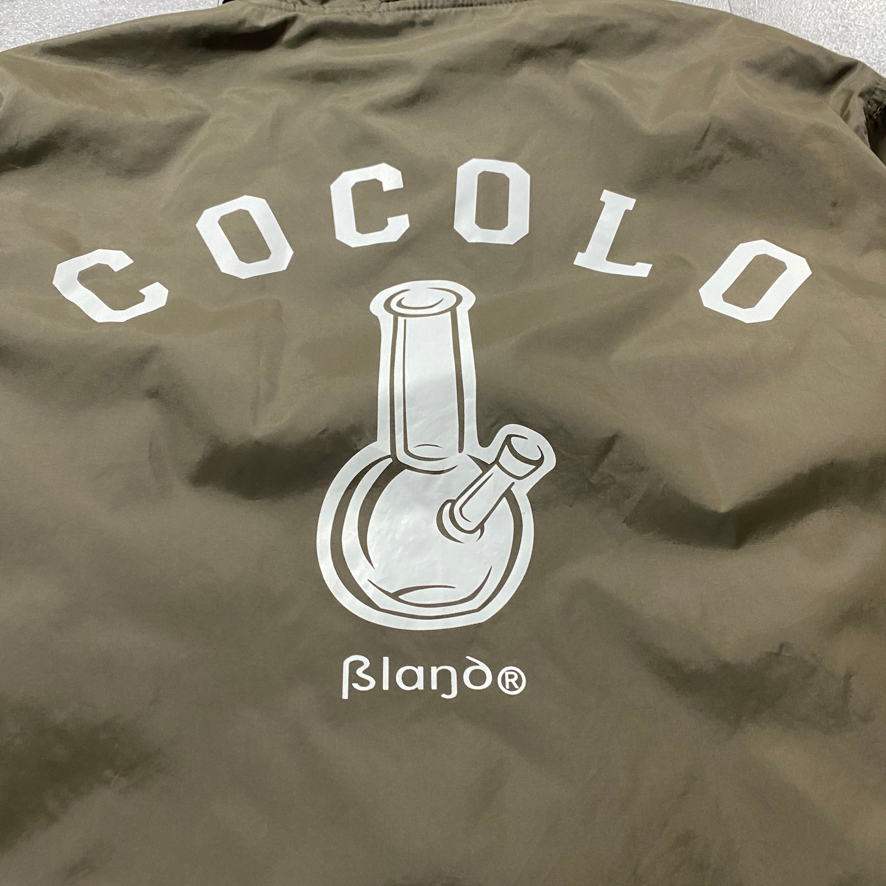 COCOLO BLAND ココロブランド バックプリント ナイロン コーチ COCOLO BLAND ココロブランド バックプリント ナイロン コーチ