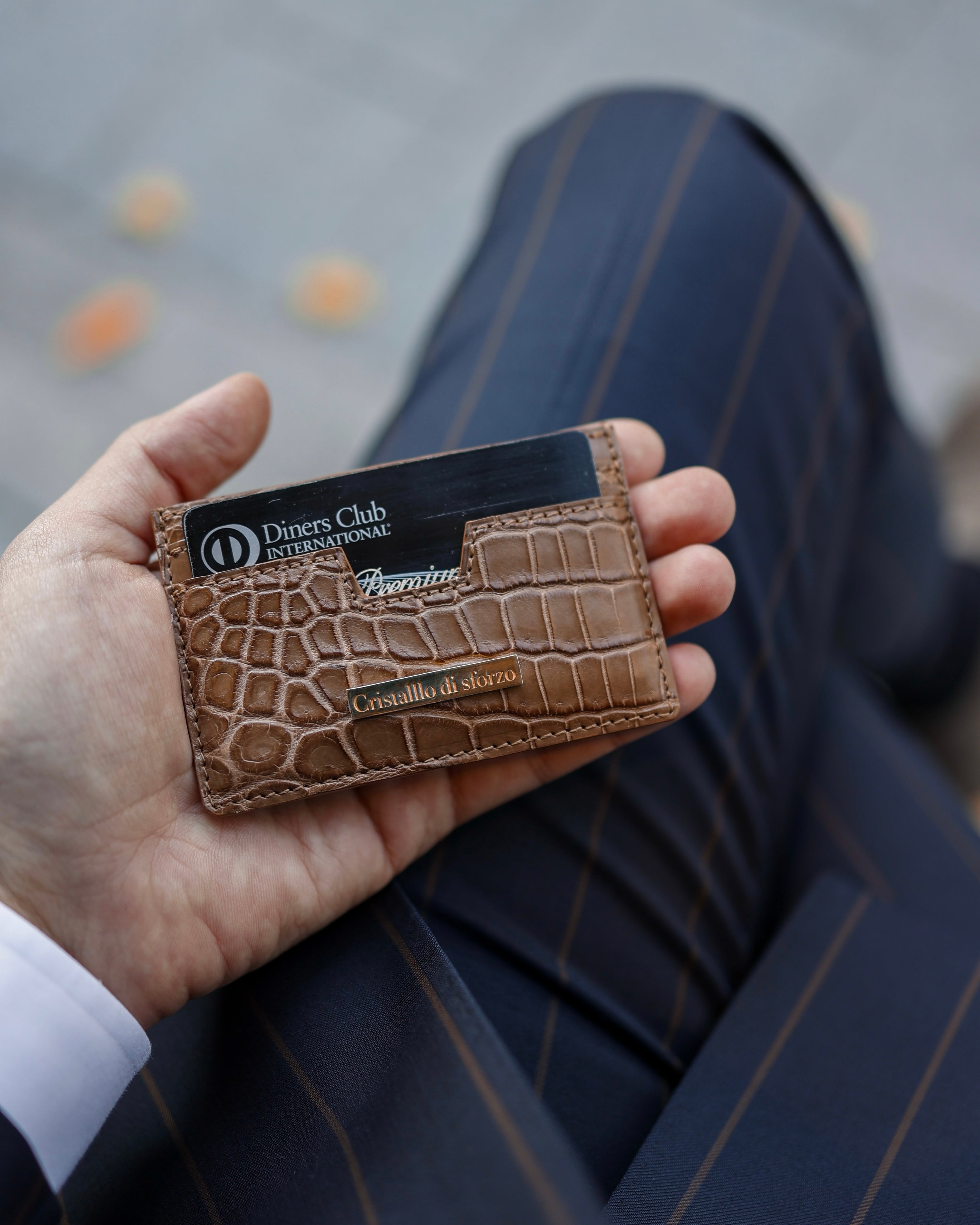 圧倒的高級感】Crocodile Porosus Card Case【最高級ポロサス】【送料