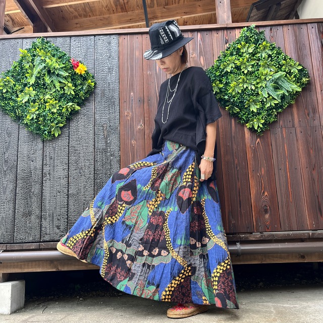 コットン8枚はぎスカート