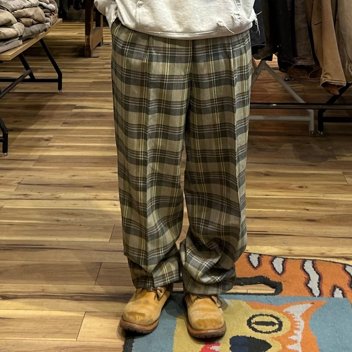 used チェックパンツ 18ssアンダーカバー未使用チェックパンツ 中古